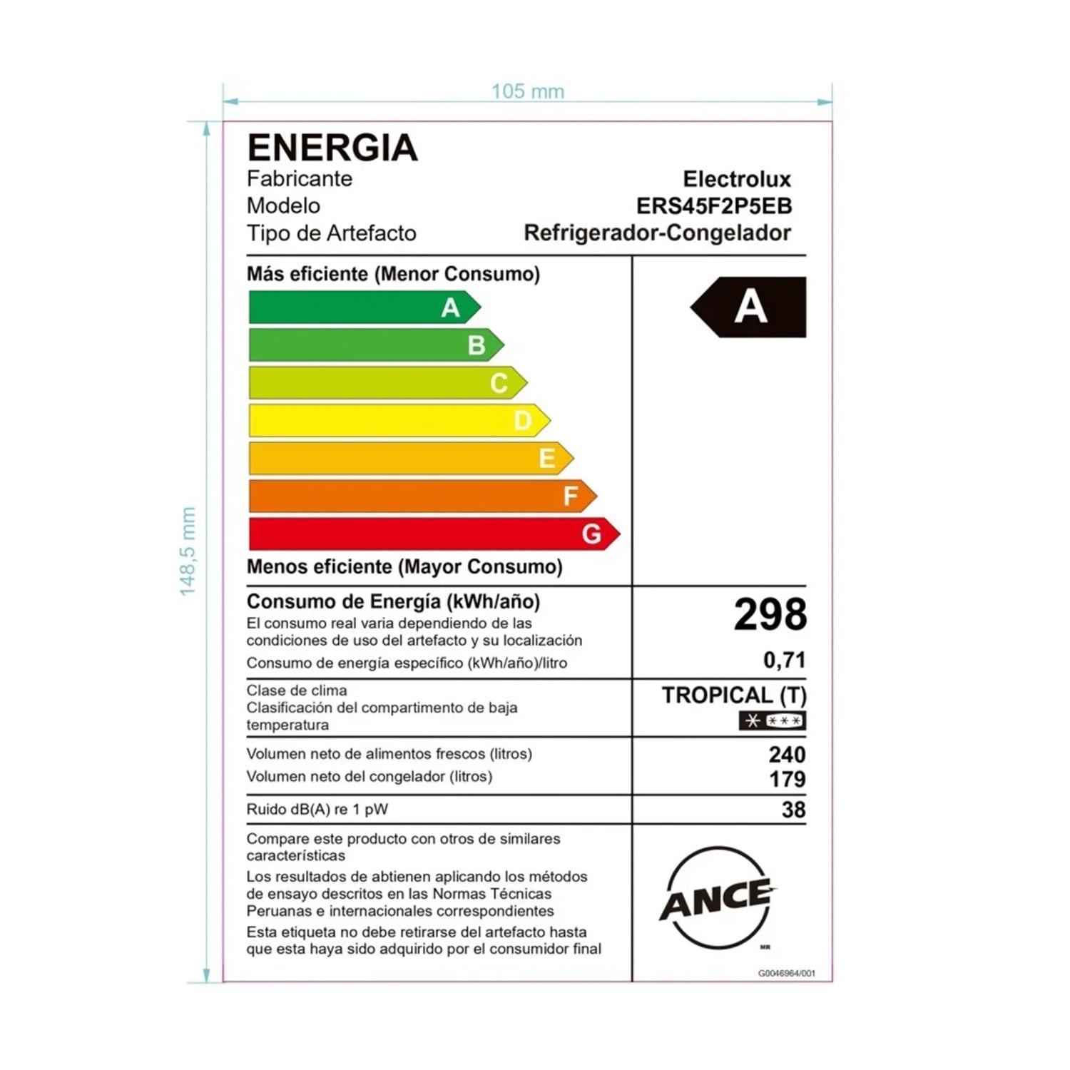 REFRIGERADORA ERS45F2P5EB FROST FREE INVERTER 419L EFFICIENT CON AUTOSENSE - 7