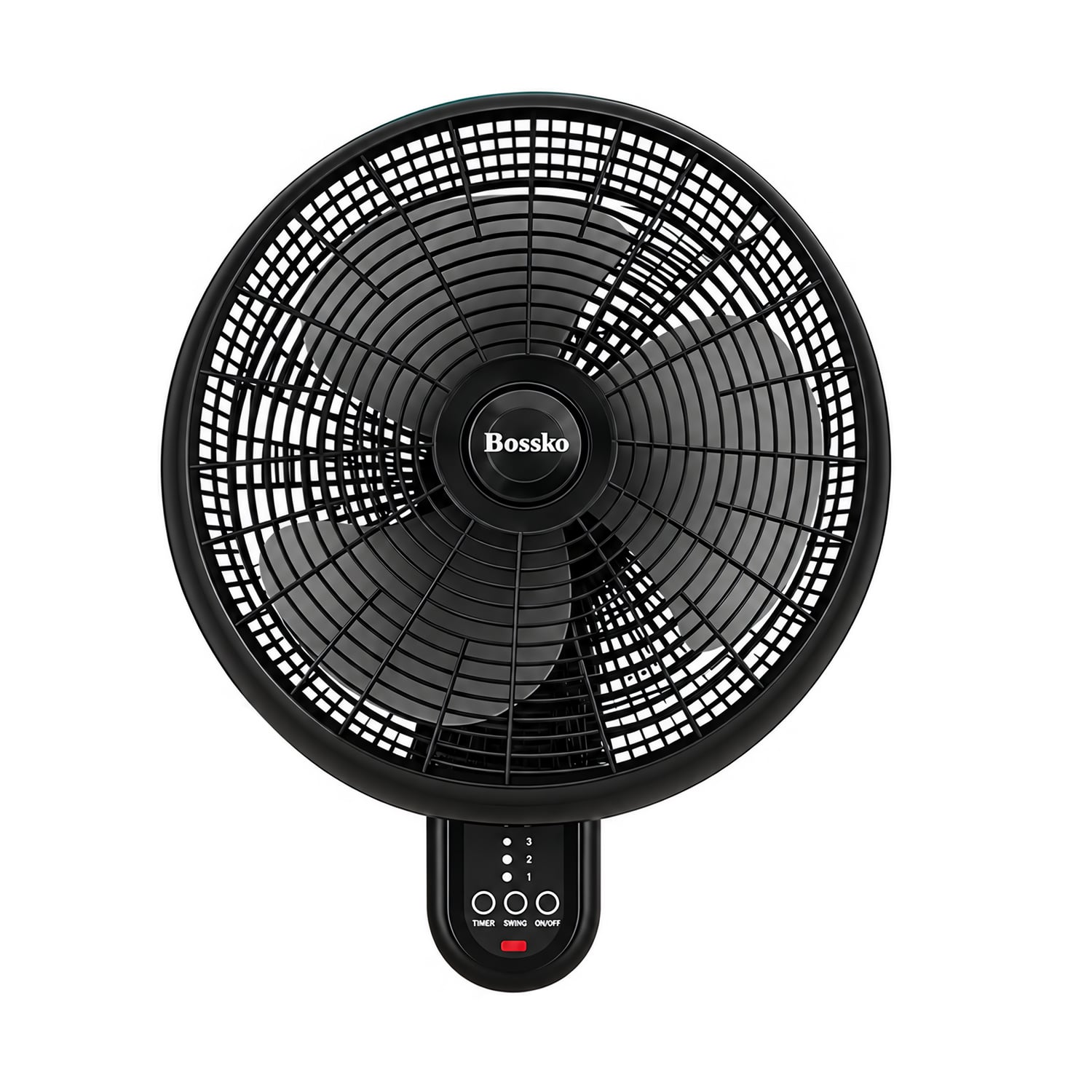 VENTILADOR DE PARED CON CONTROL 16' 90 WATTS BK-16-8010PD NEGRO - 2