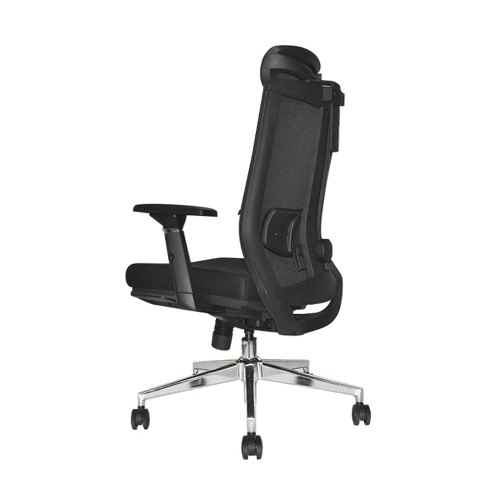 SILLA DE OFICINA RECLINABLE KUM CON REPOSAPIÉS COLOR NEGRO OFIDEAS - 3