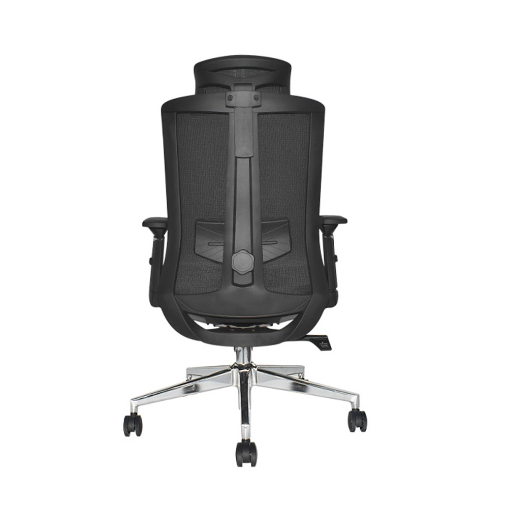 SILLA DE OFICINA RECLINABLE KUM CON REPOSAPIÉS COLOR NEGRO OFIDEAS - 4