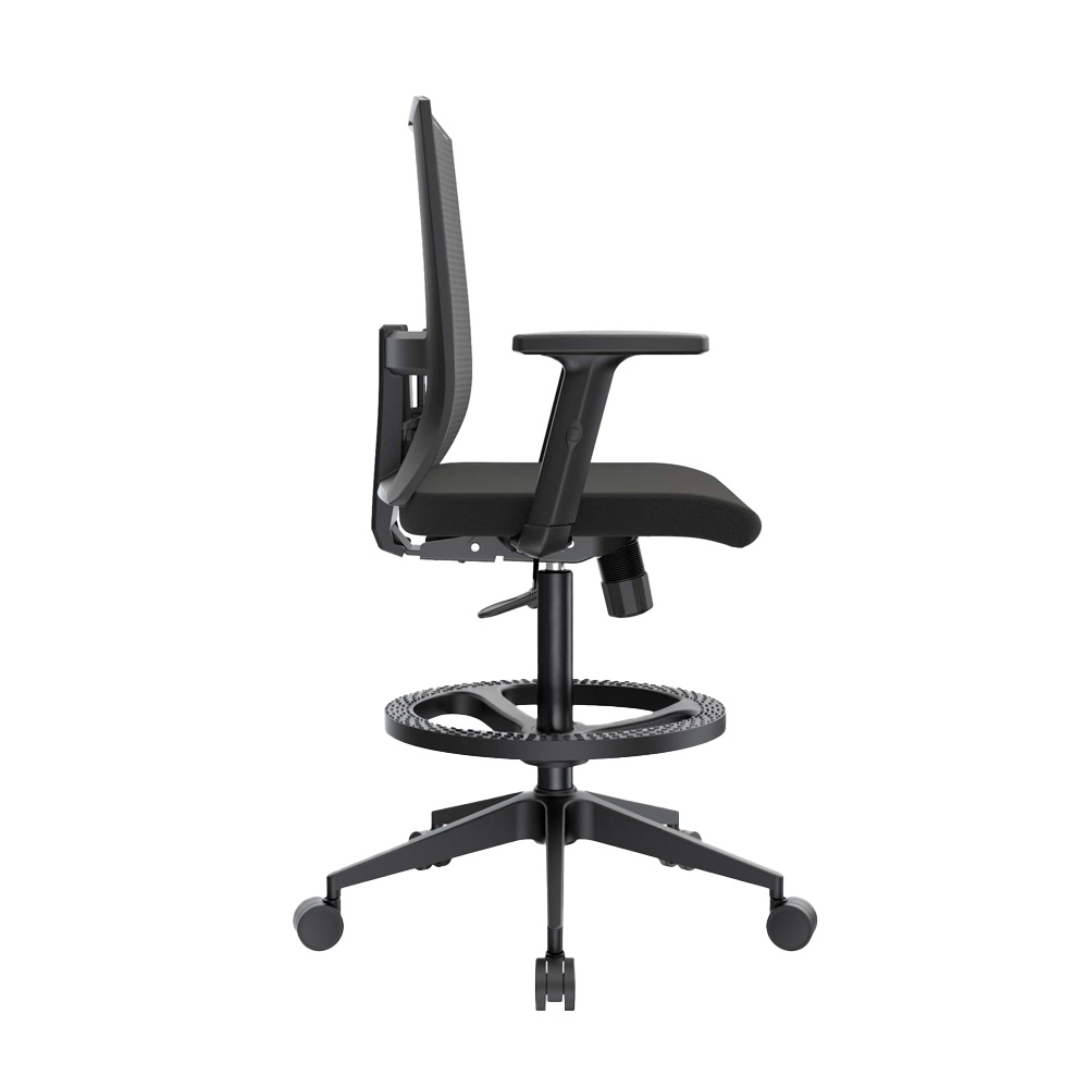 SILLA CAJERO ERGONÓMICA CON APOYABRAZOS MONK NEGRO NYLON OFIDEAS - 2