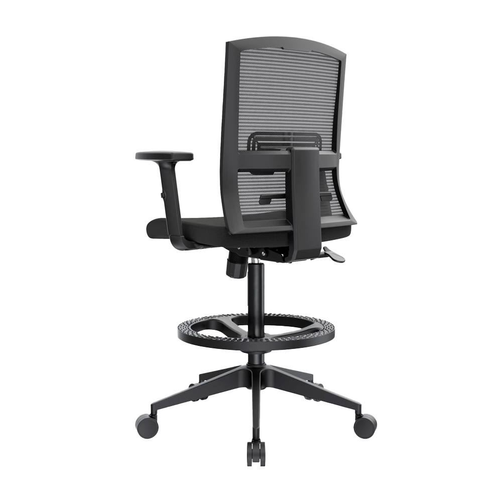 SILLA CAJERO ERGONÓMICA CON APOYABRAZOS MONK NEGRO NYLON OFIDEAS - 3