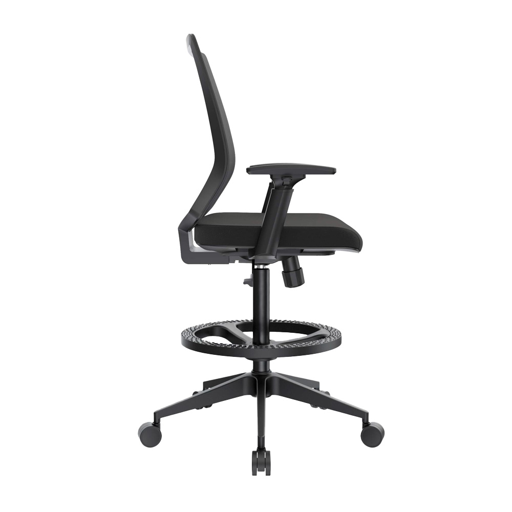 SILLA CAJERO ERGONÓMICA CON APOYABRAZOS THINK NYLON NEGRO OFIDEAS - 2