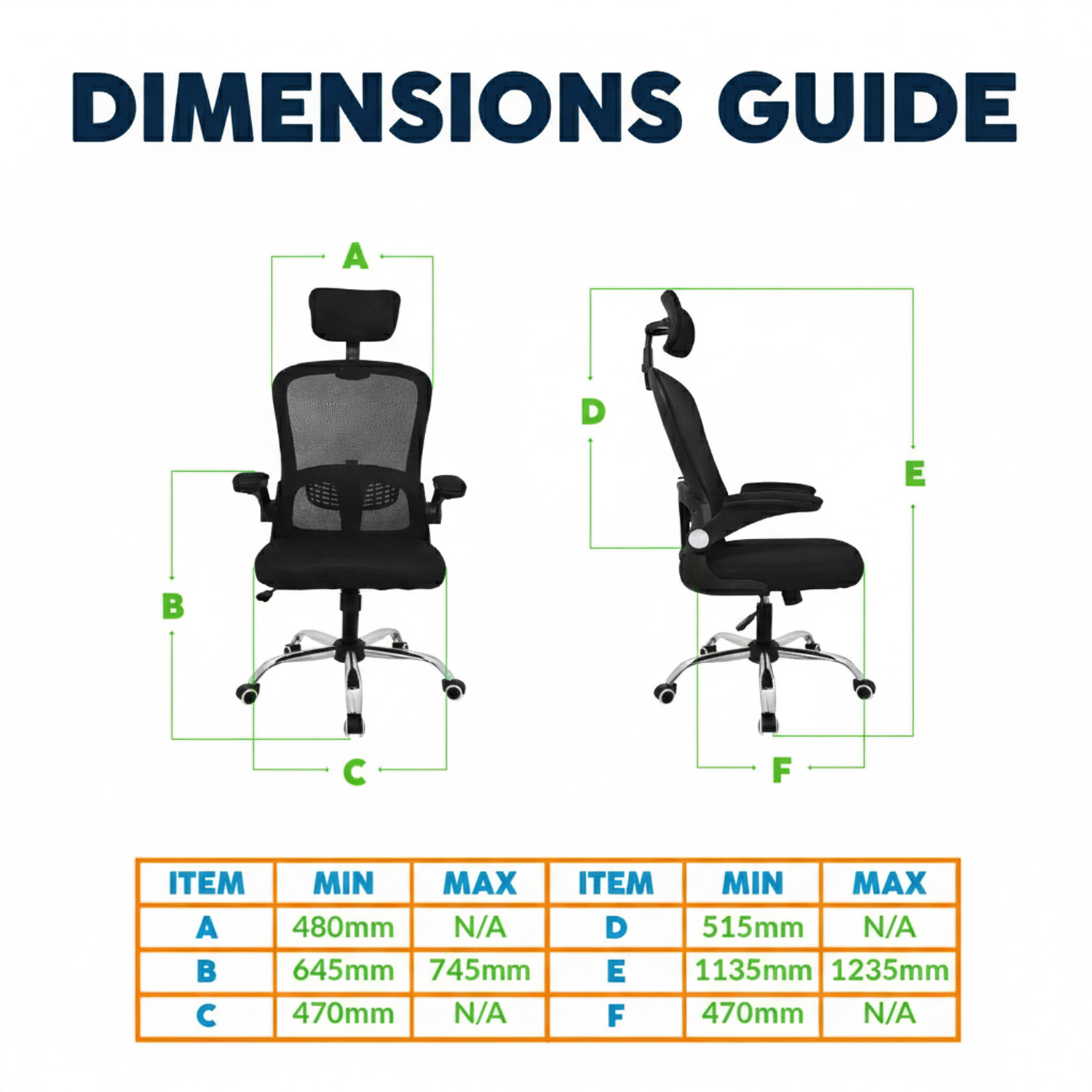 SILLA ERGONÓMICA EVOK BRAZOS ABATIBLES NEGRO OFIDEAS - 3