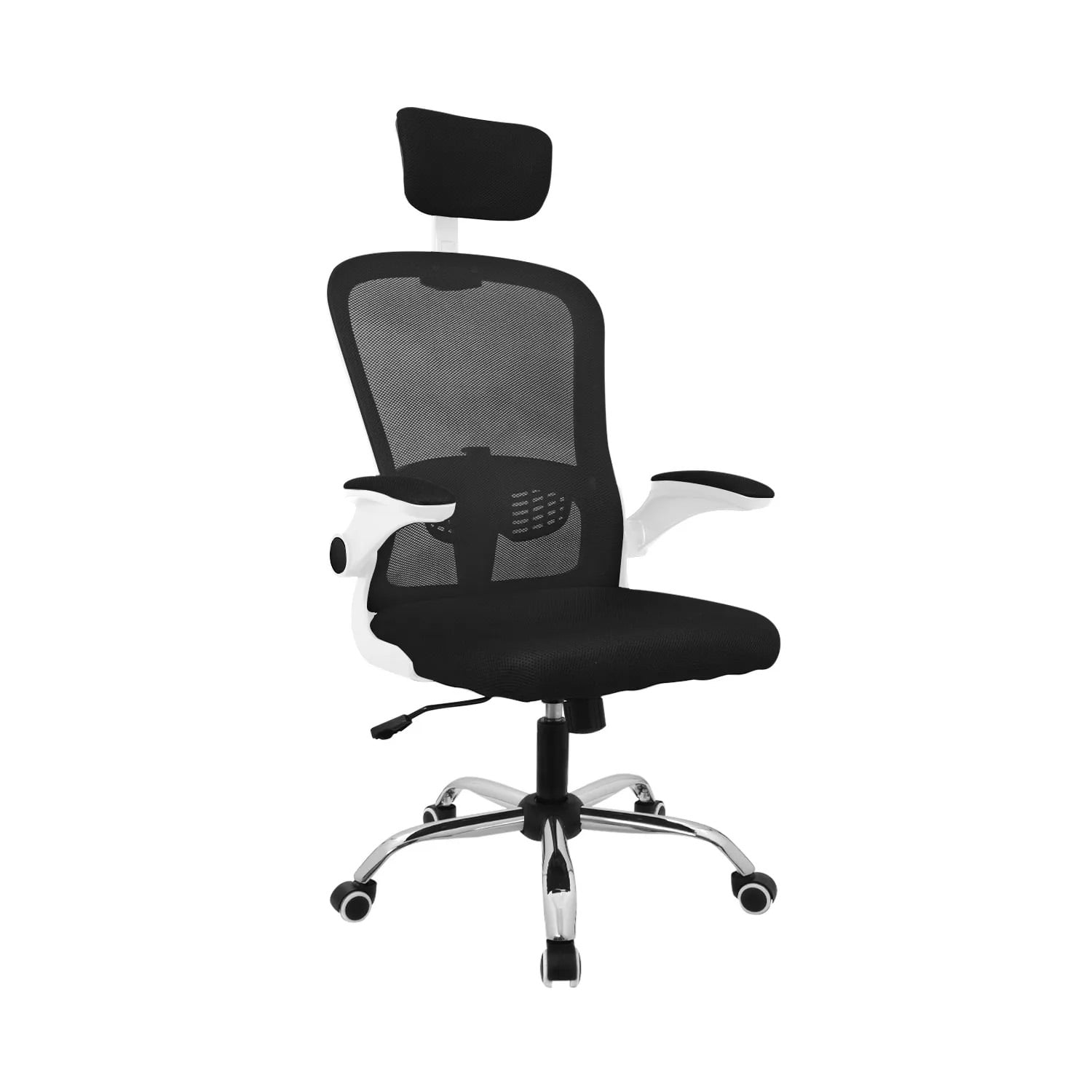 SILLA ERGONÓMICA EVOK BRAZOS ABATIBLES BLANCO/NEGRO OFIDEAS - 1