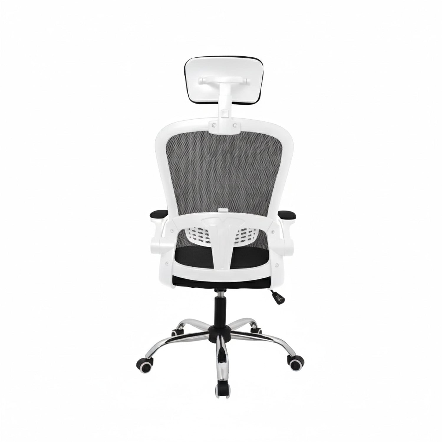 SILLA ERGONÓMICA EVOK BRAZOS ABATIBLES BLANCO/NEGRO OFIDEAS - 2