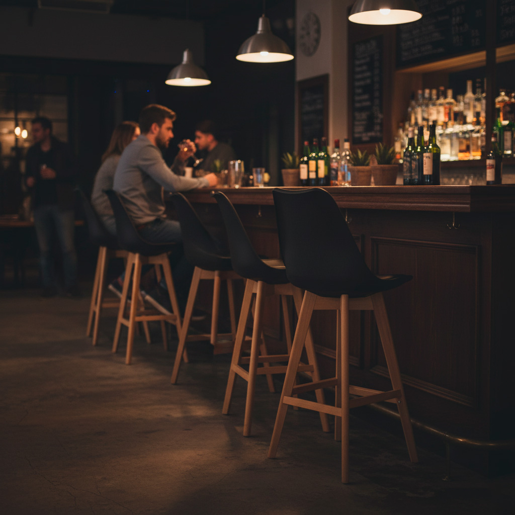 BUTACO DE BAR EMA NEGRO OFIDEAS - 6
