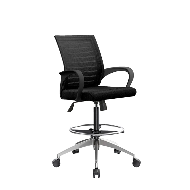 SILLA CAJERA DEX COLOR NEGRO ALUMINIO  ARO CROMO OFIDEAS - 1