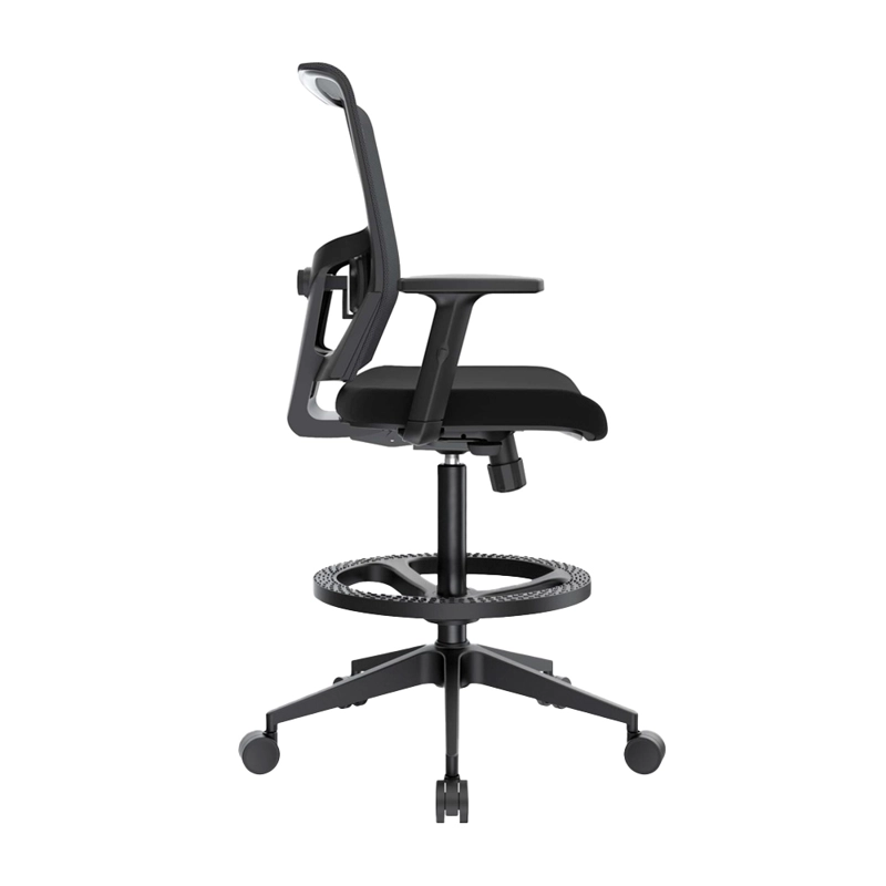 SILLA CAJERA REGULABLE EN ALTURA ERGONÓMICA DELPHI I NYLON ARO NEGRO OFIDEAS - 2