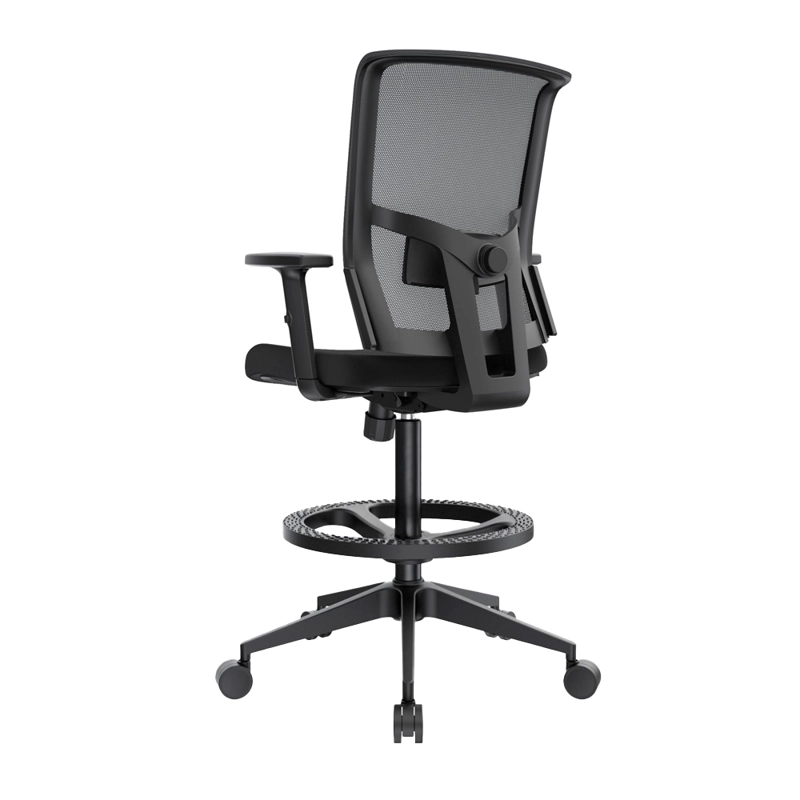 SILLA CAJERA REGULABLE EN ALTURA ERGONÓMICA DELPHI I NYLON ARO NEGRO OFIDEAS - 4