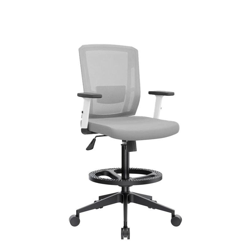 SILLA CAJERO ERGONÓMICO DELPHI II  BASE NYLON ARO NEGRO OFIDEAS - 1