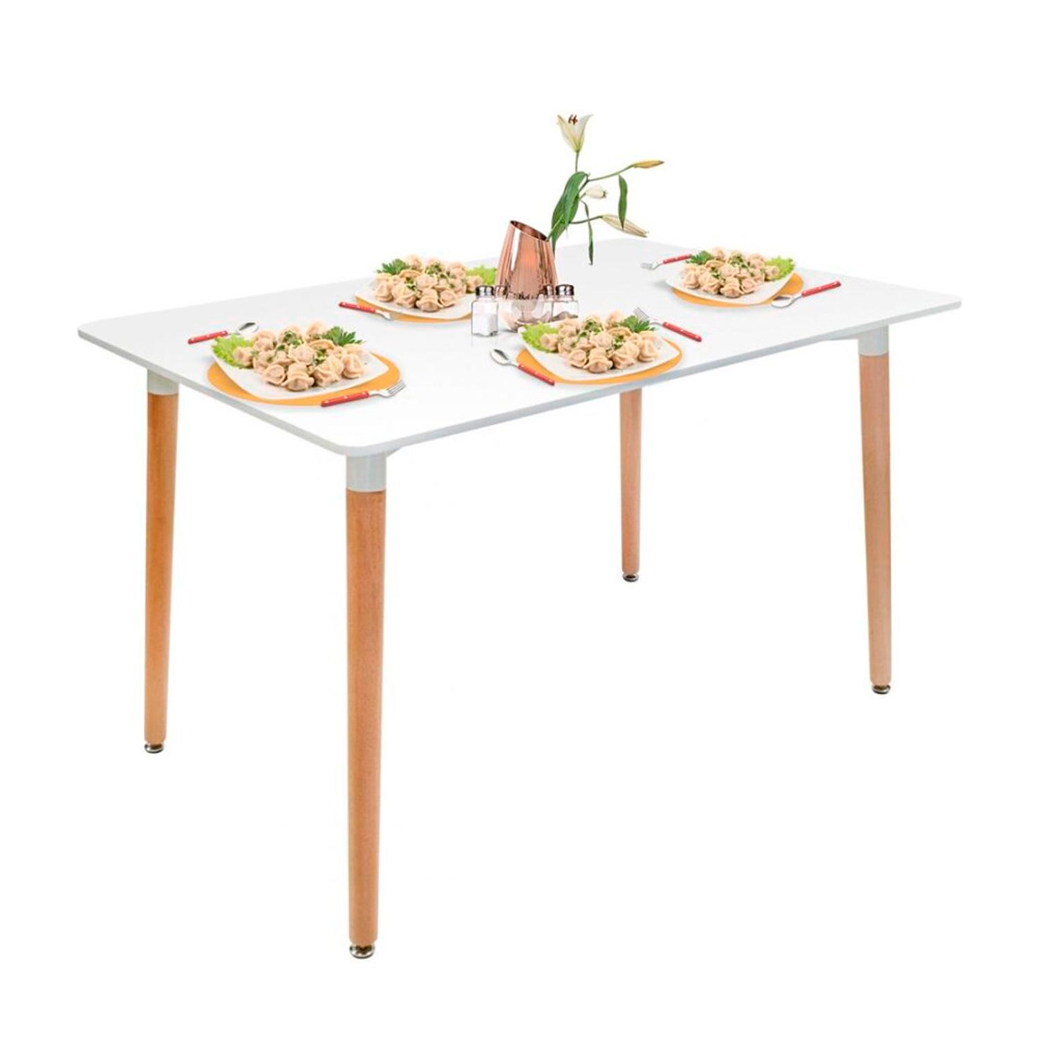 MESA DE COMEDOR LUIGI BLANCO 120X80 CM OFIDEAS - 3