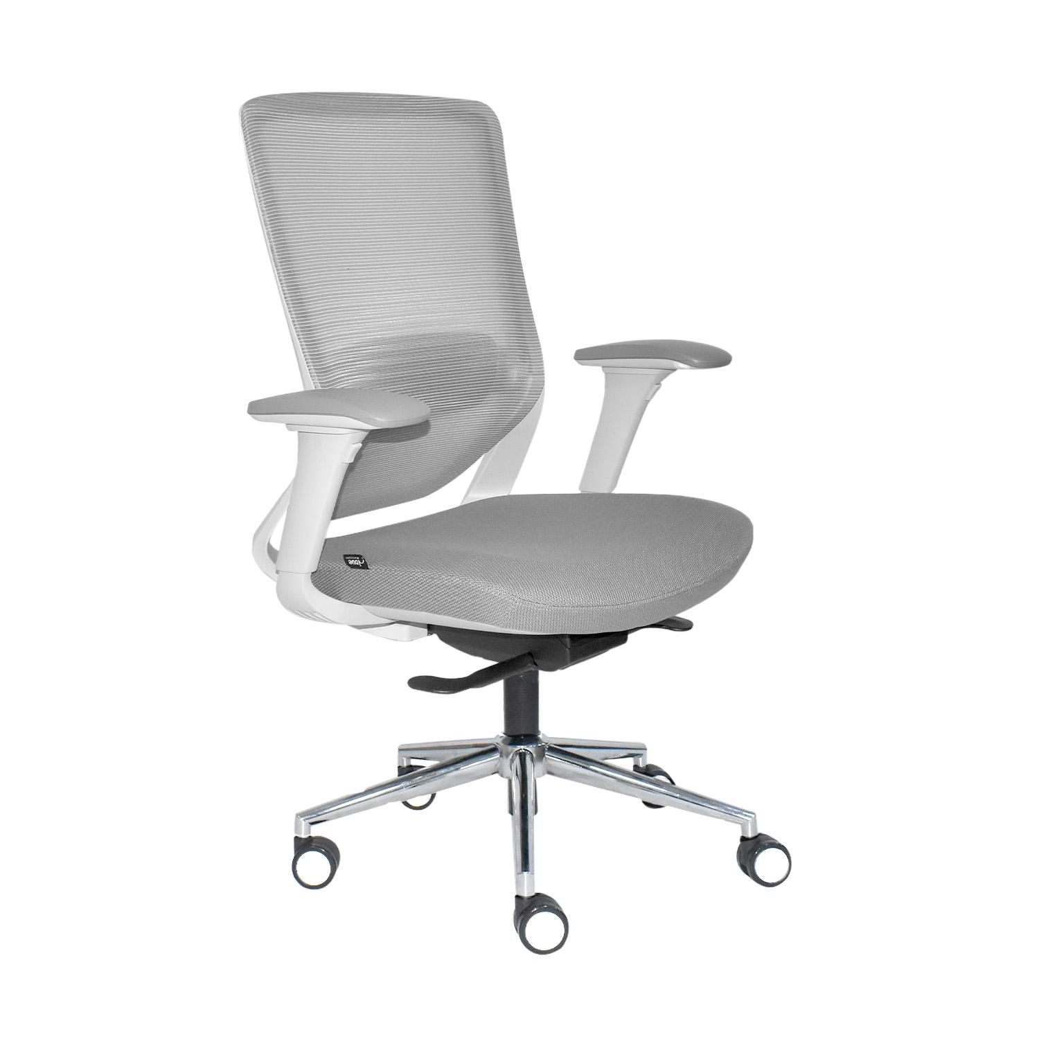 SILLA ERGONÓMICA LOOP GERENTE 4D CROMADO GRIS OFIDEAS - 1