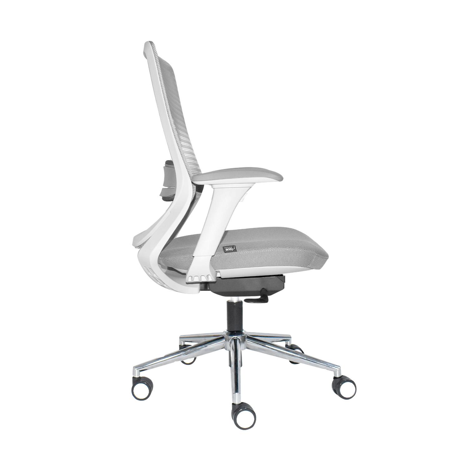 SILLA ERGONÓMICA LOOP GERENTE 4D CROMADO GRIS OFIDEAS - 4