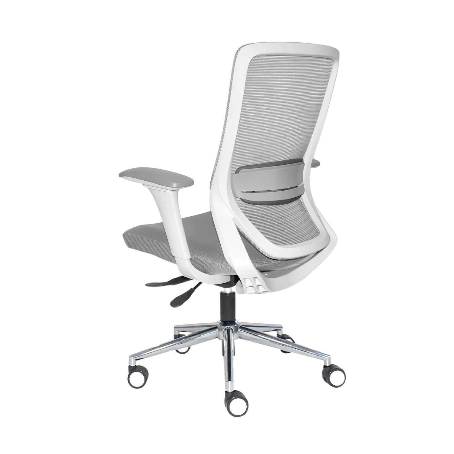 SILLA ERGONÓMICA LOOP GERENTE 4D CROMADO GRIS OFIDEAS - 5