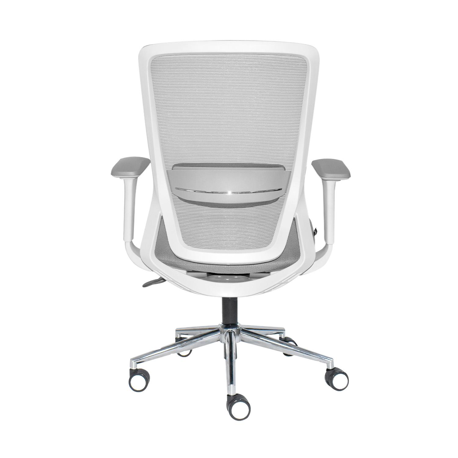SILLA ERGONÓMICA LOOP GERENTE 4D CROMADO GRIS OFIDEAS - 6