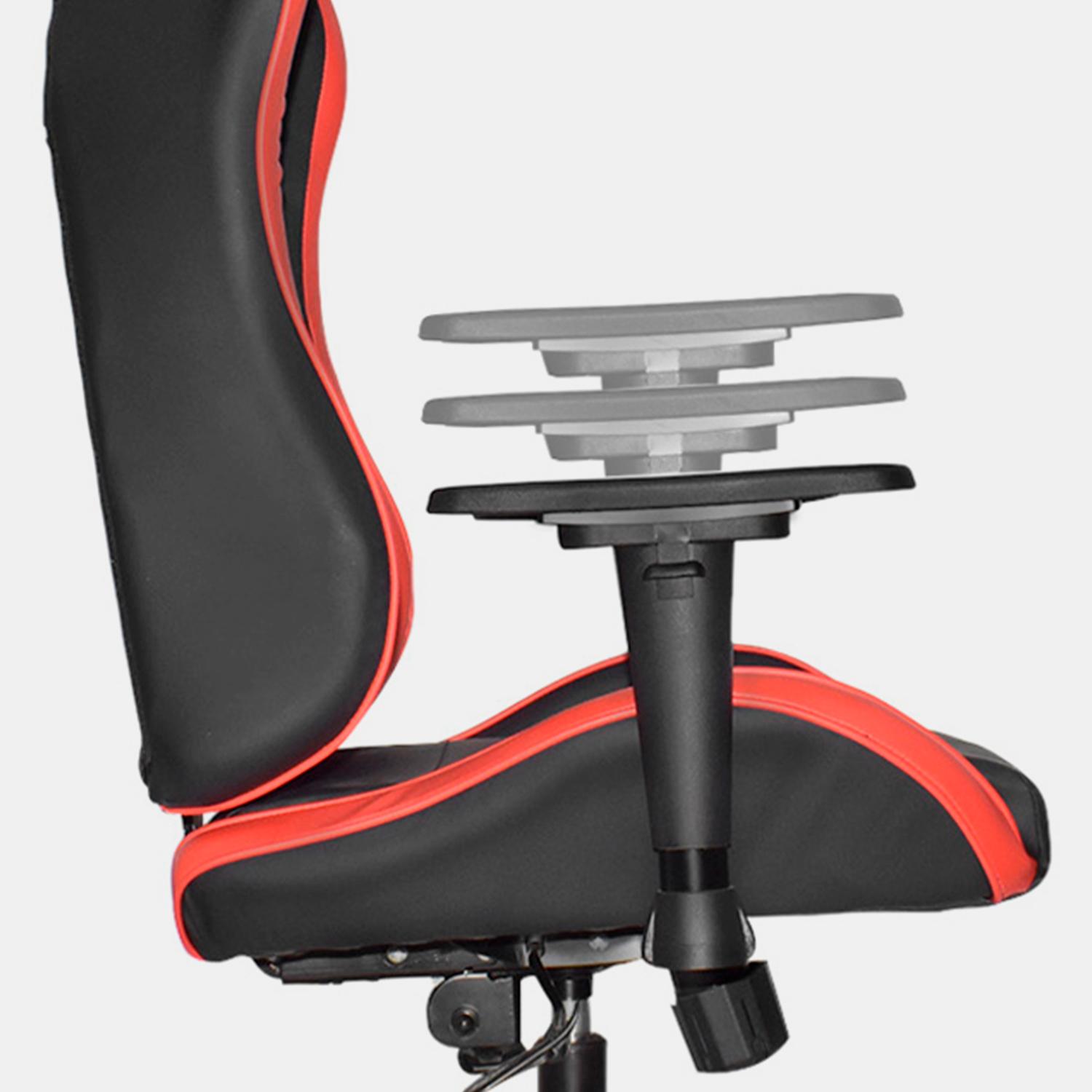SILLA GAMER LEAF NEGRO/ROJO OFIDEAS - 6