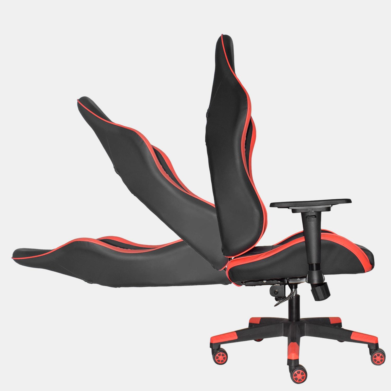 SILLA GAMER LEAF NEGRO/ROJO OFIDEAS - 9