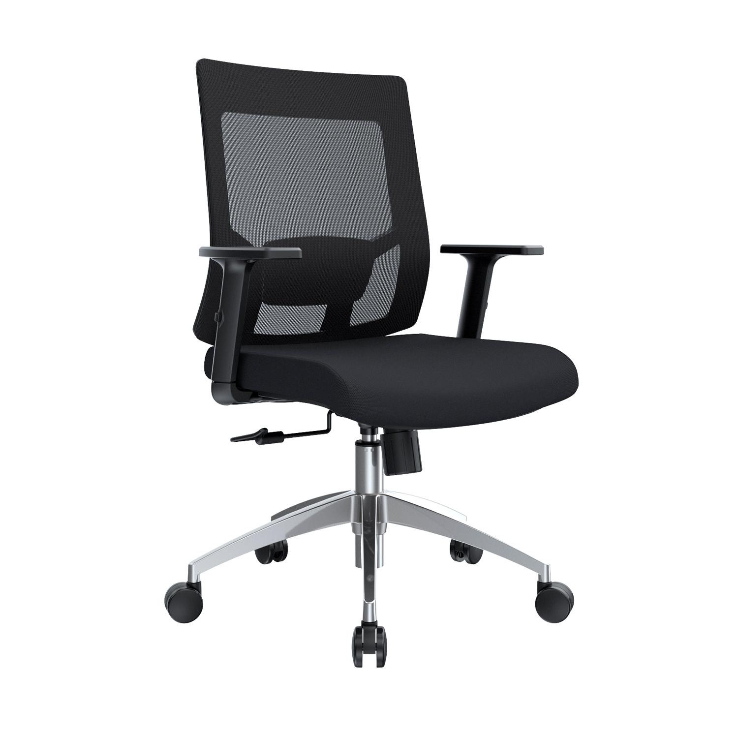 SILLA ERGONÓMICA RADIUS SYNCRO BRAZOS 3D ALUMINIO NEGRO OFIDEAS - 1