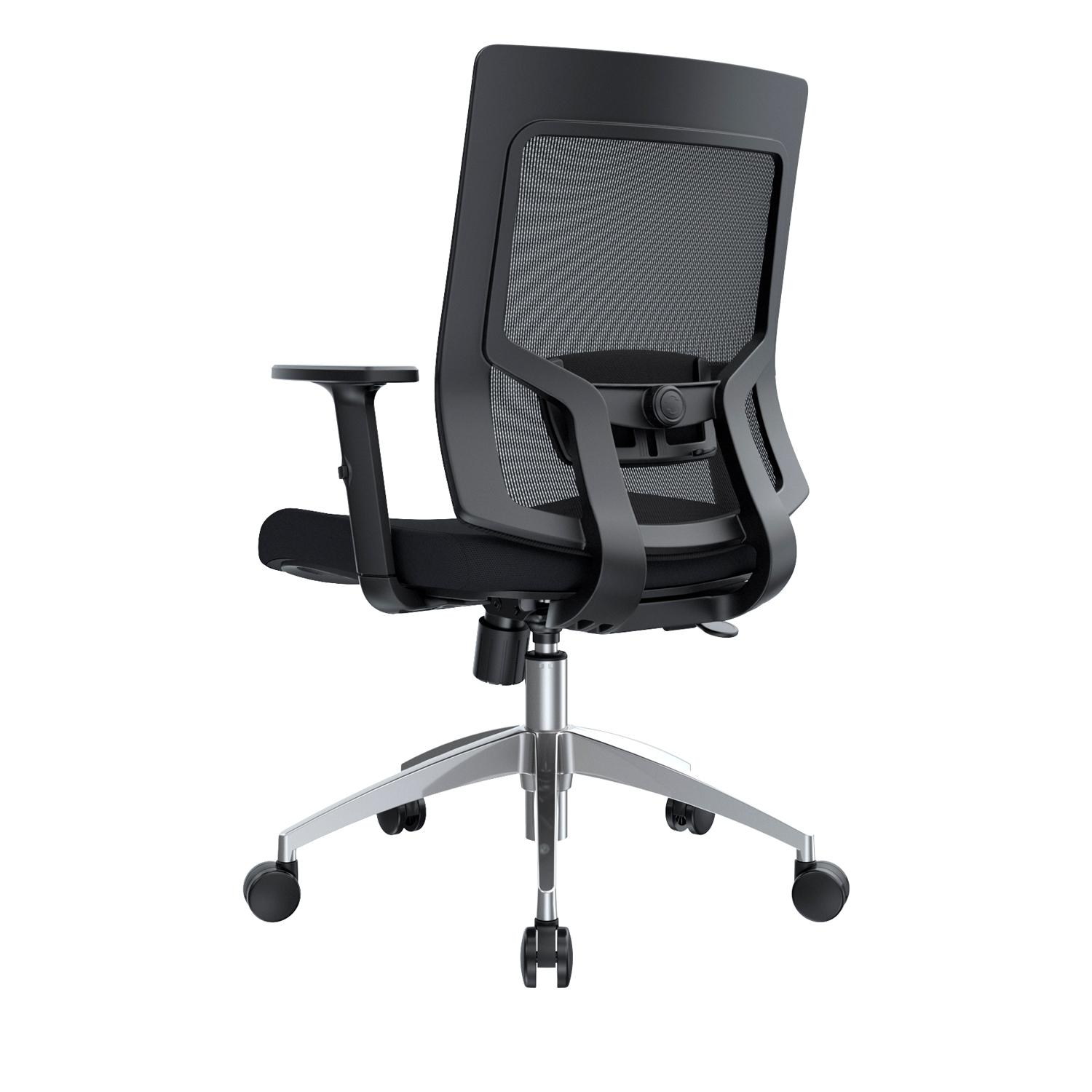 SILLA ERGONÓMICA RADIUS SYNCRO BRAZOS 3D ALUMINIO NEGRO OFIDEAS - 5