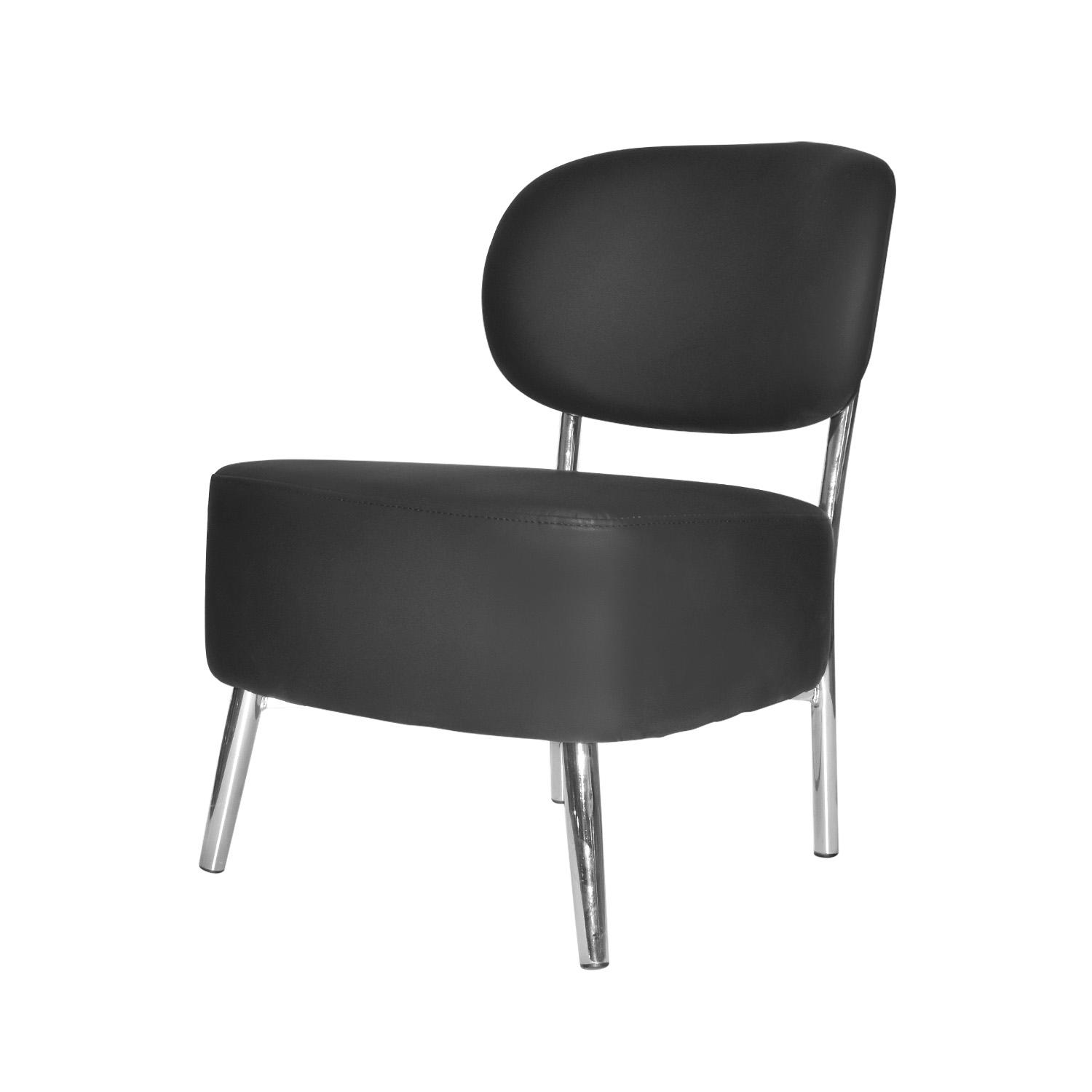 SILLA FIJA BIS CUERO NEGRO OFIDEAS - 8