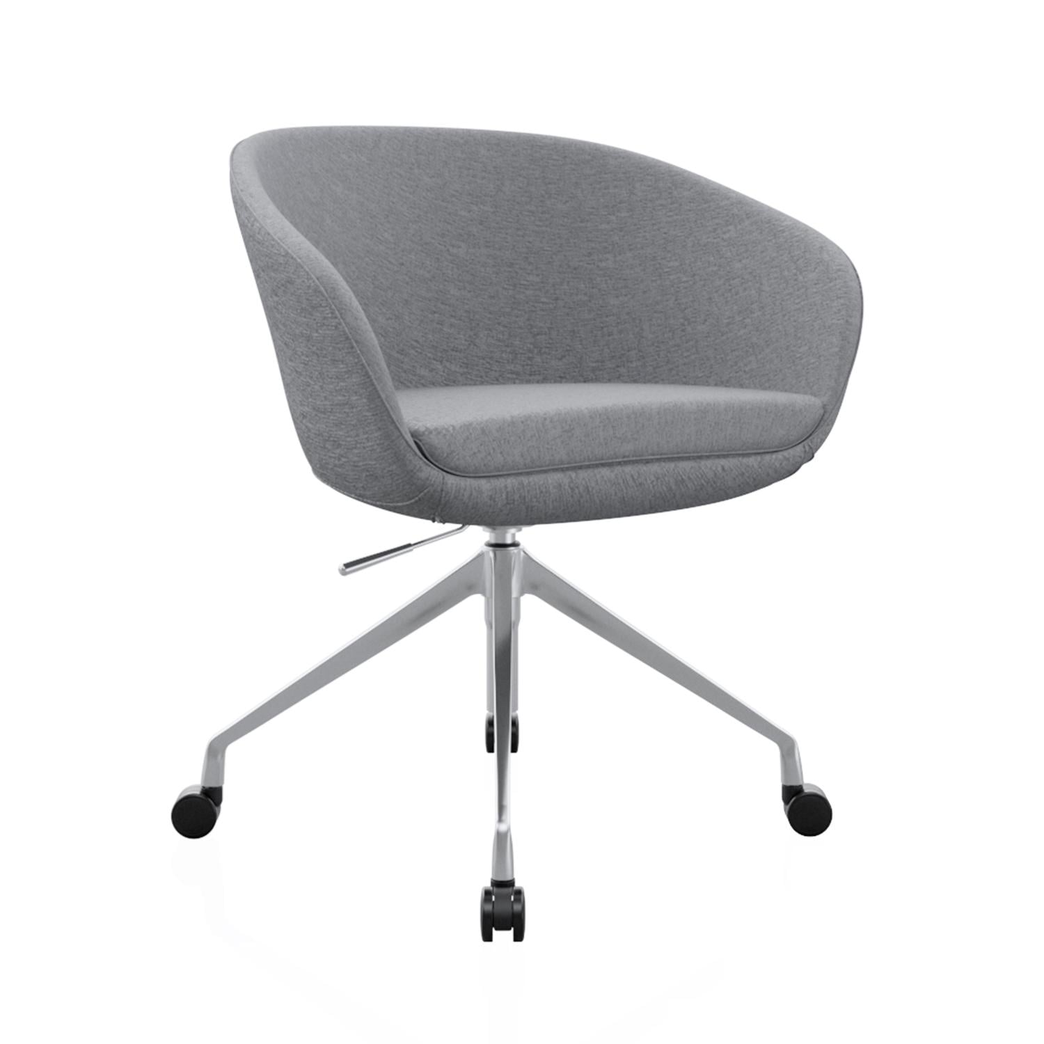 POLTRONA GIRATORIA BOW ACOLCHADA COLOR GRIS OFIDEAS - 1