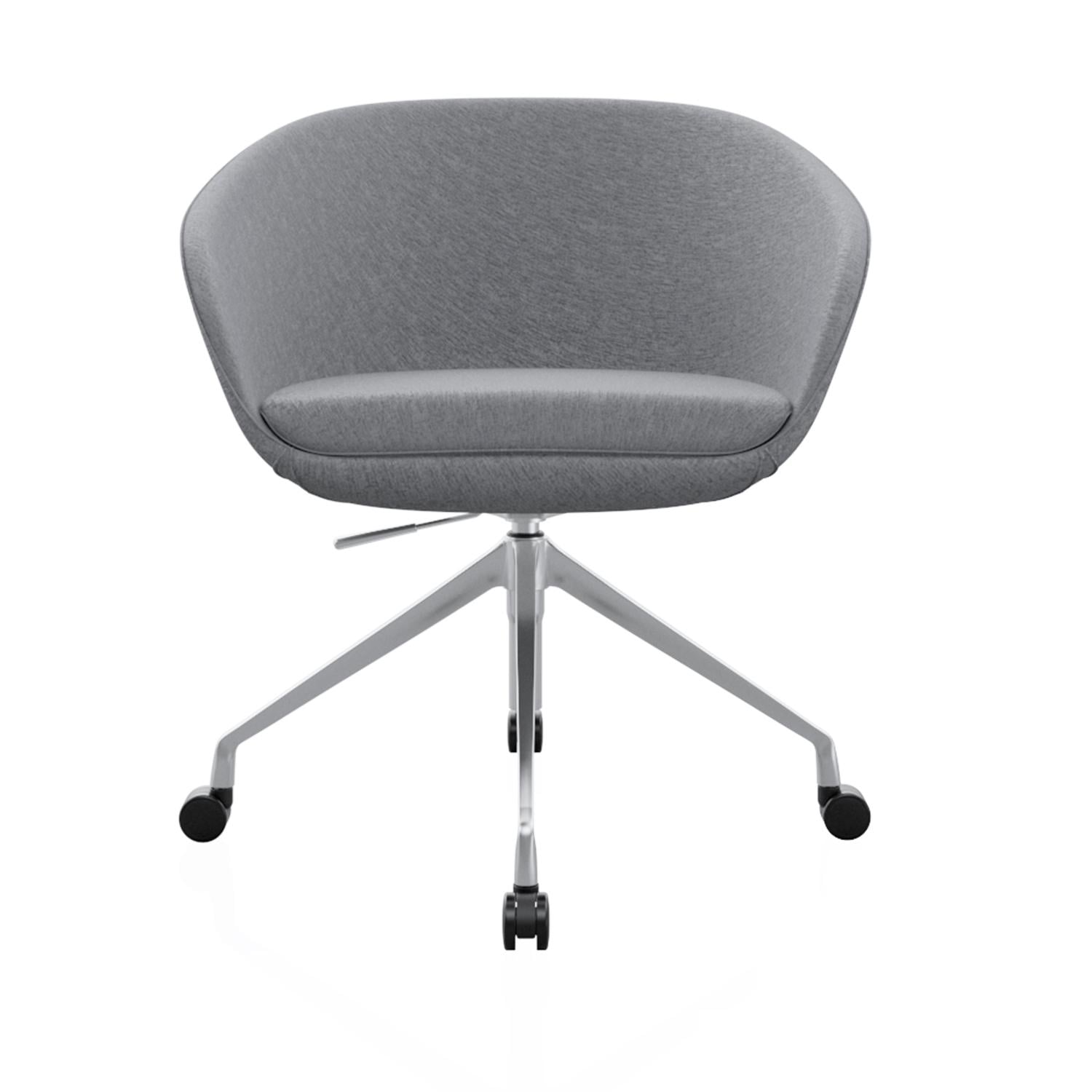 POLTRONA GIRATORIA BOW ACOLCHADA COLOR GRIS OFIDEAS - 2
