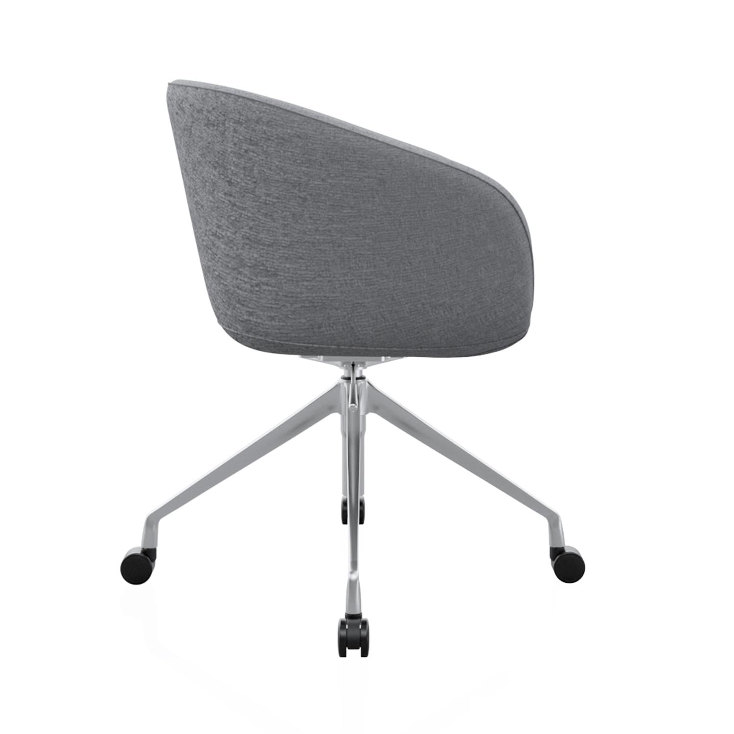 POLTRONA GIRATORIA BOW ACOLCHADA COLOR GRIS OFIDEAS - 3