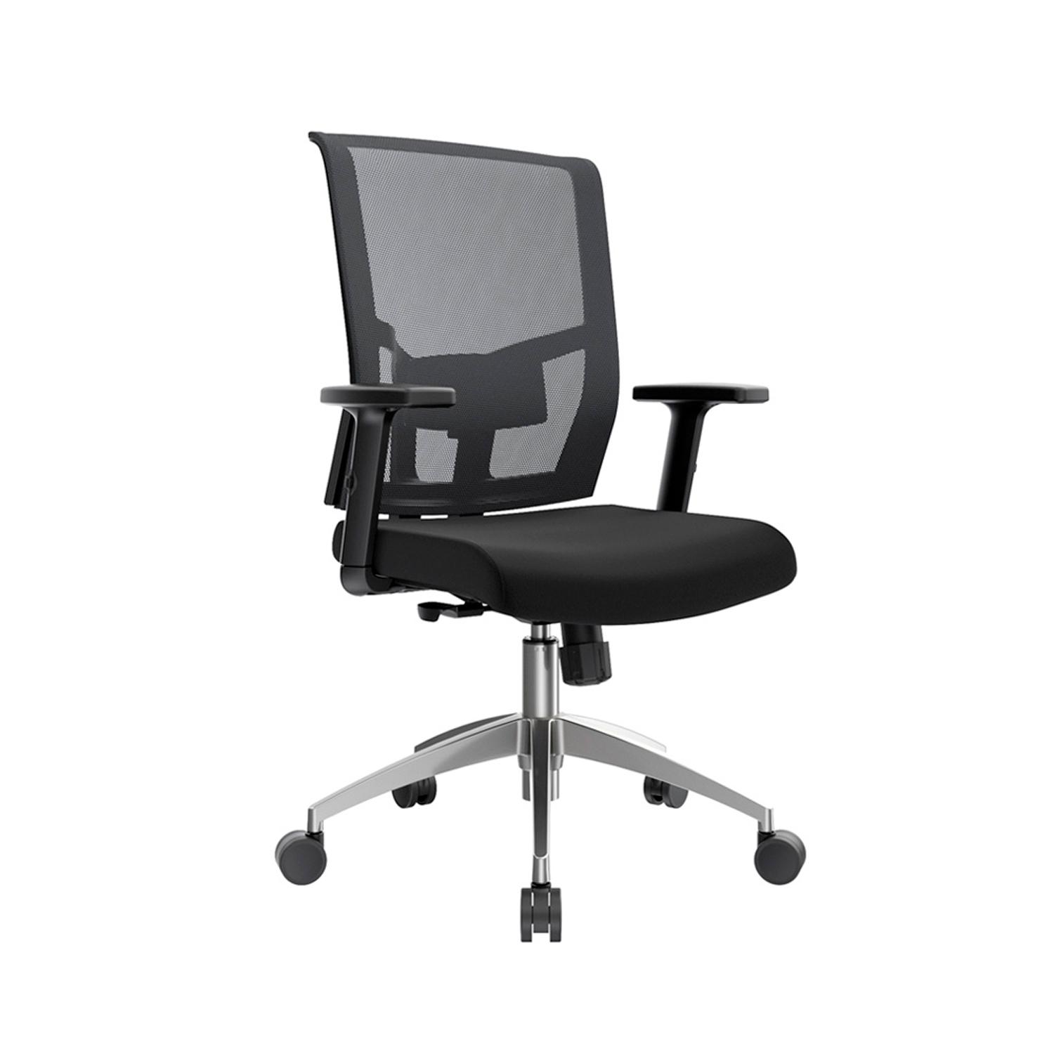 SILLA ERGONÓMICA DELPHI I GERENTE ALUMINIO NEGRO OFIDEAS - 1