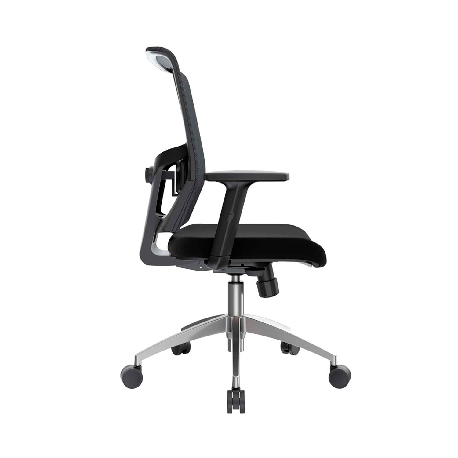 SILLA ERGONÓMICA DELPHI I GERENTE ALUMINIO NEGRO OFIDEAS - 3
