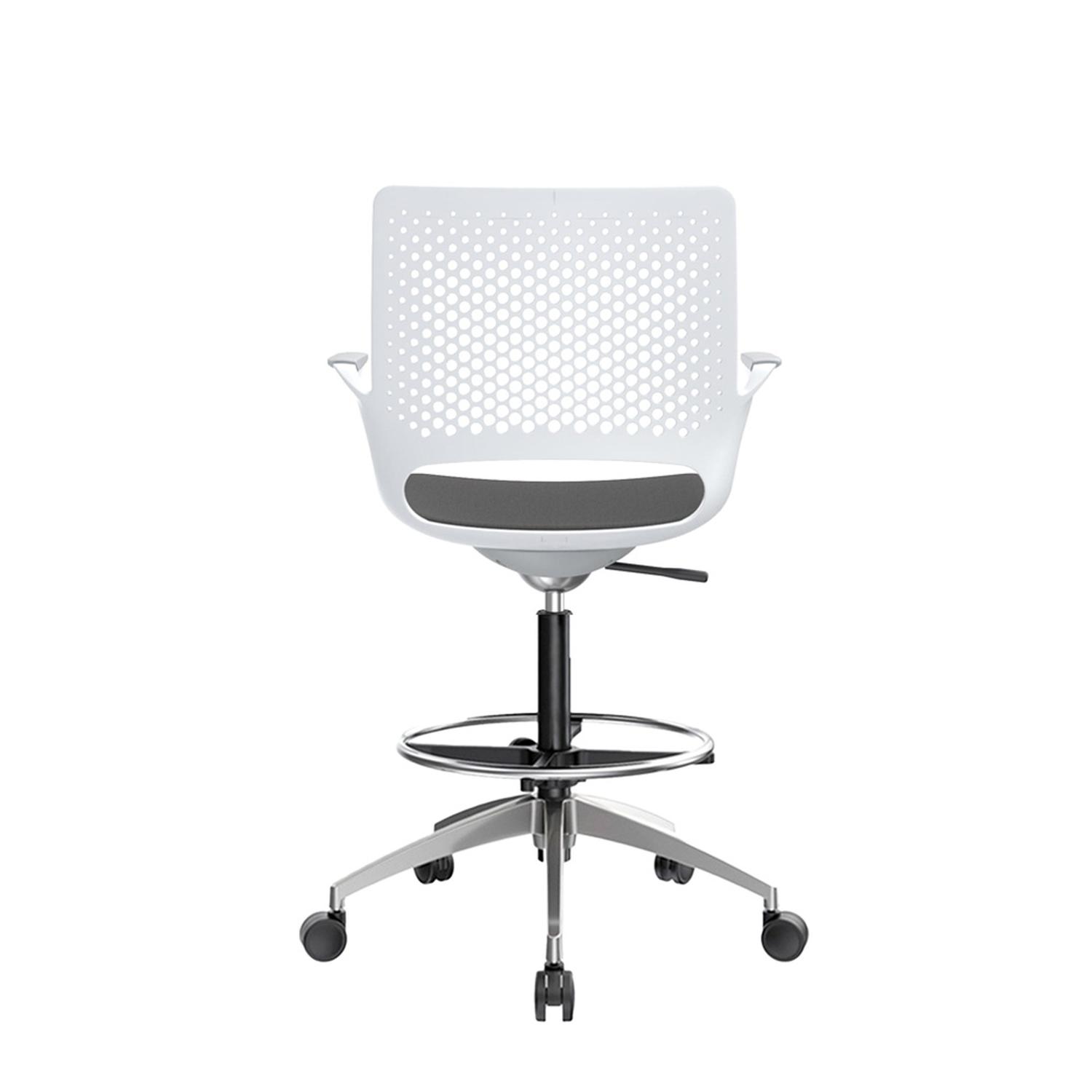 SILLA CAJERA BURO GRIS/BLANCO BA AC OFIDEAS - 5