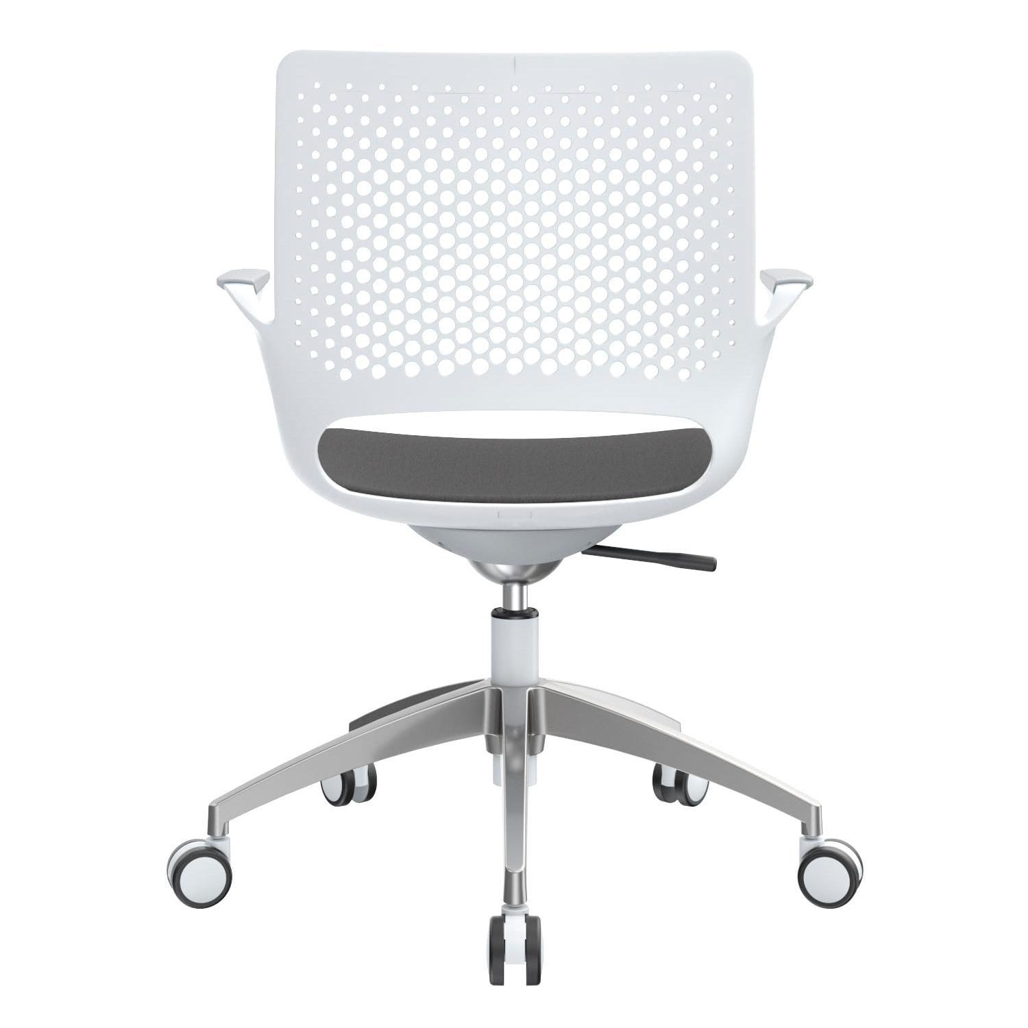 SILLA SEMIRECLINABLE BURO GERENTE BLANCO OFIDEAS - 4