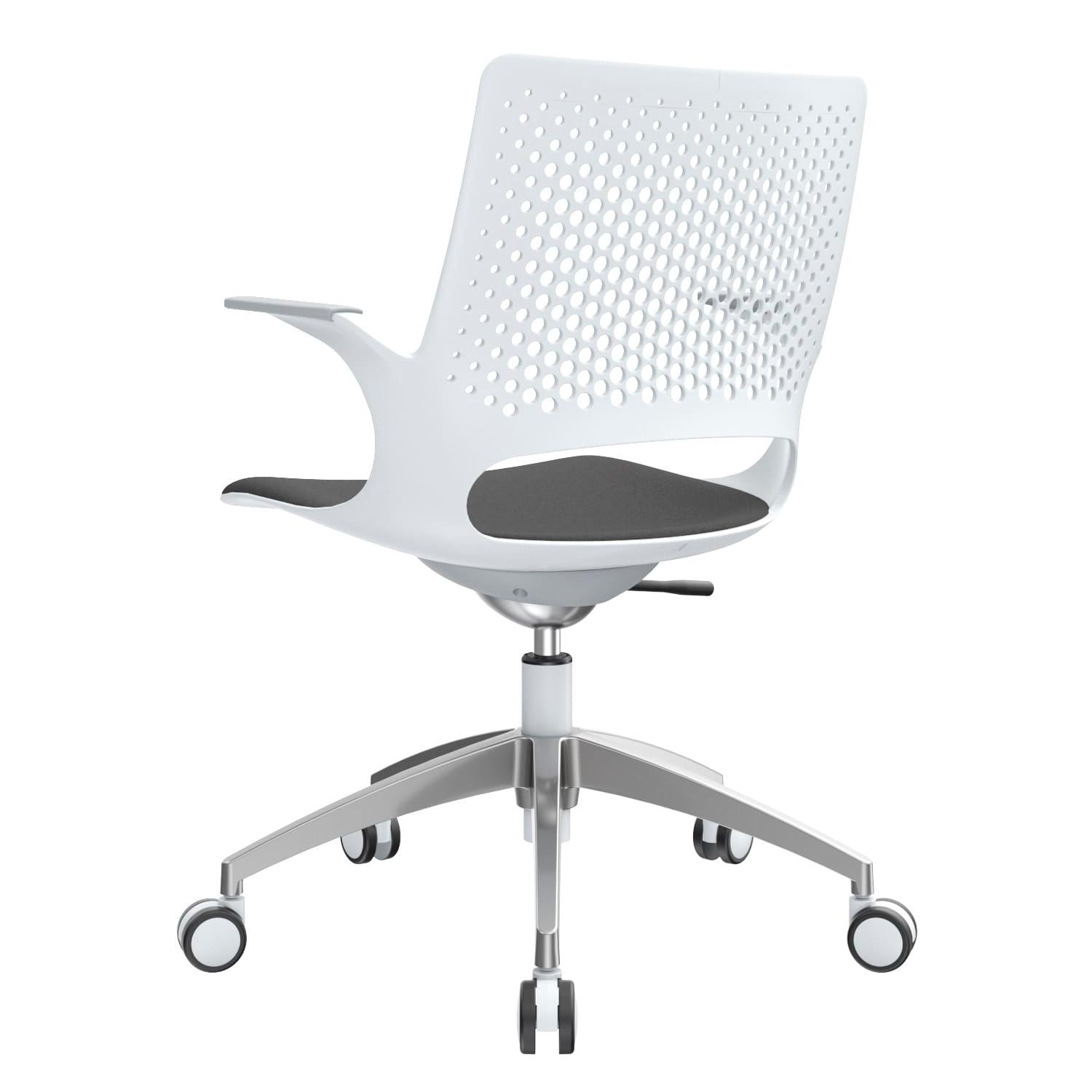 SILLA SEMIRECLINABLE BURO GERENTE BLANCO OFIDEAS - 5