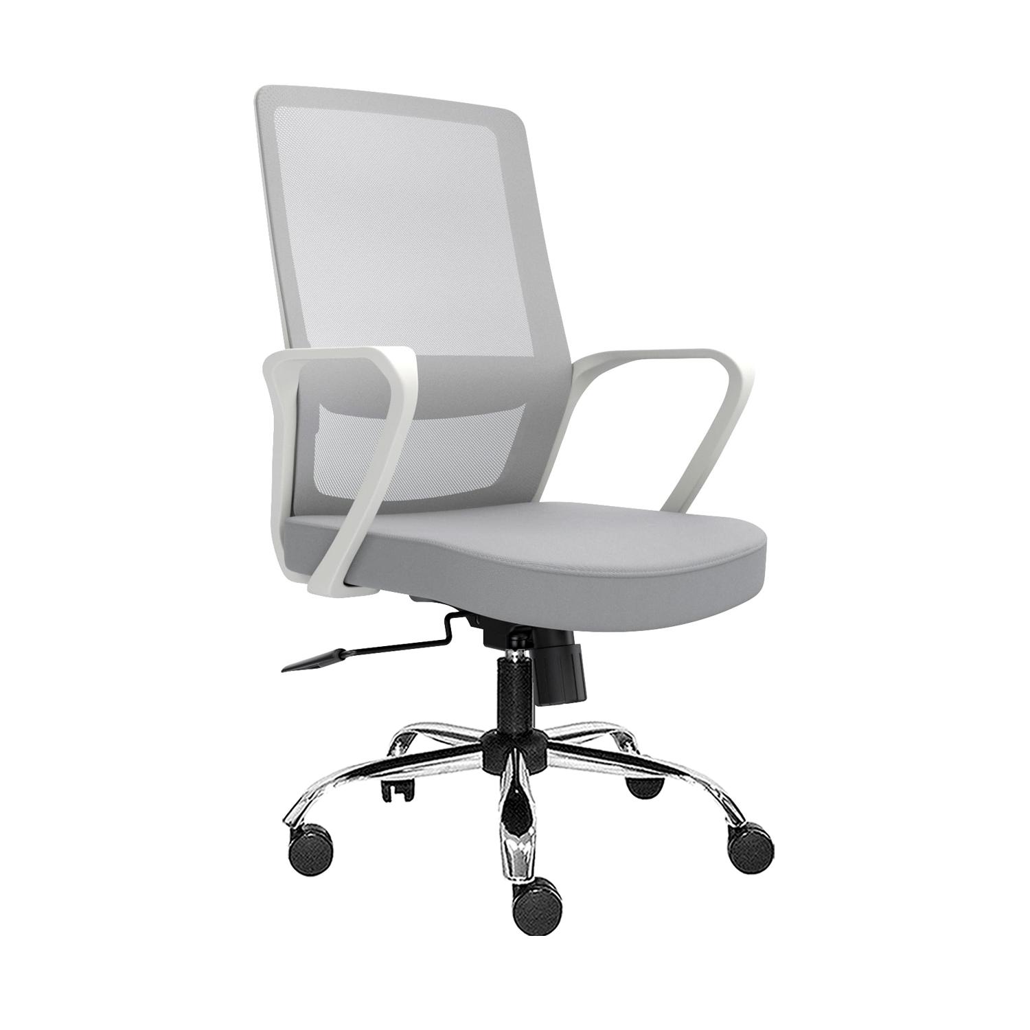 SILLA ERGONÓMICA ANDY GERENTE CROMADO GRIS EB OFIDEAS - 1