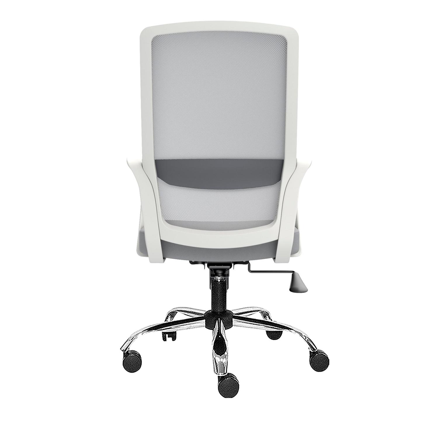 SILLA ERGONÓMICA ANDY GERENTE CROMADO GRIS EB OFIDEAS - 4