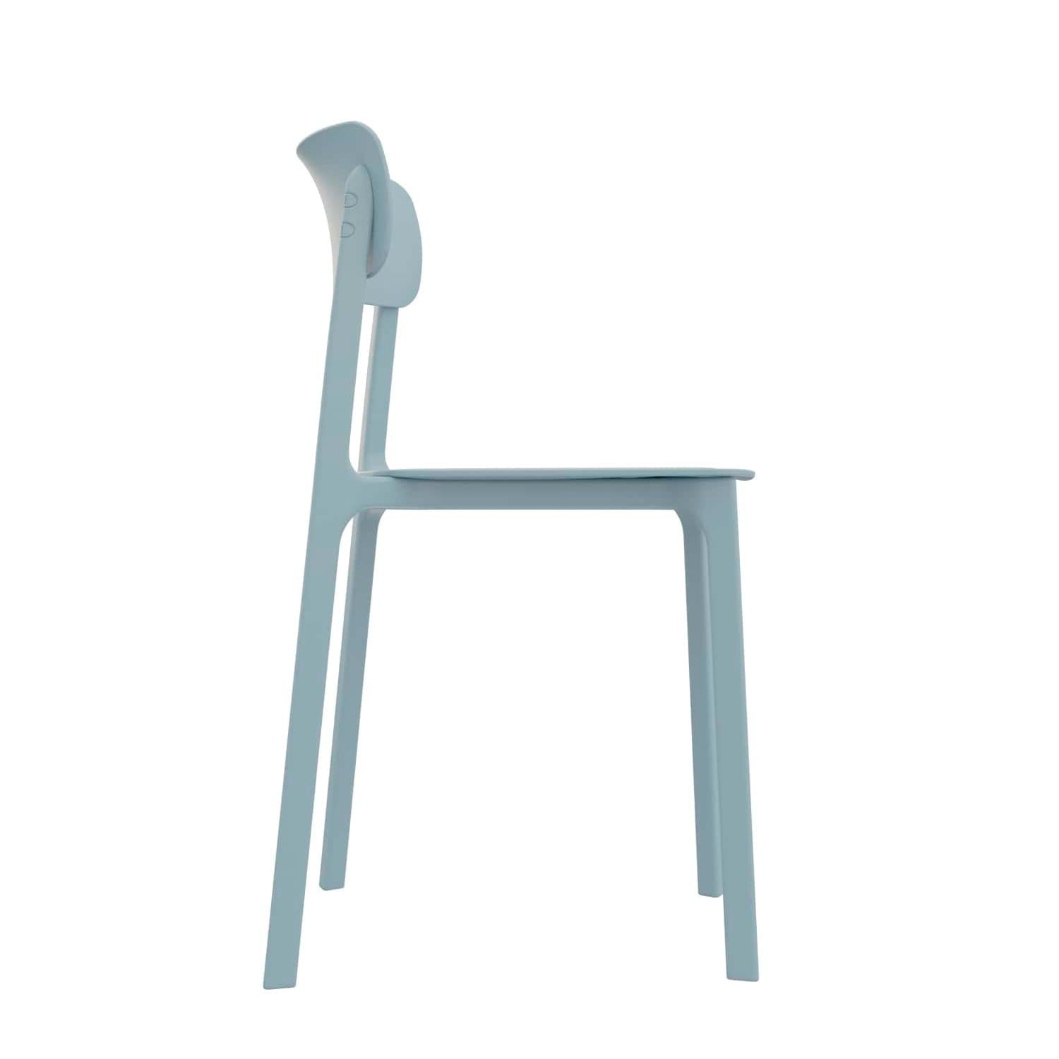 SILLA DE COMEDOR DISEÑO CLAY AZUL OFIDEAS - 3