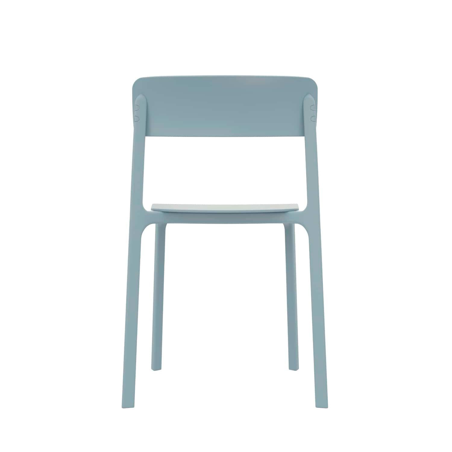 SILLA DE COMEDOR DISEÑO CLAY AZUL OFIDEAS - 4