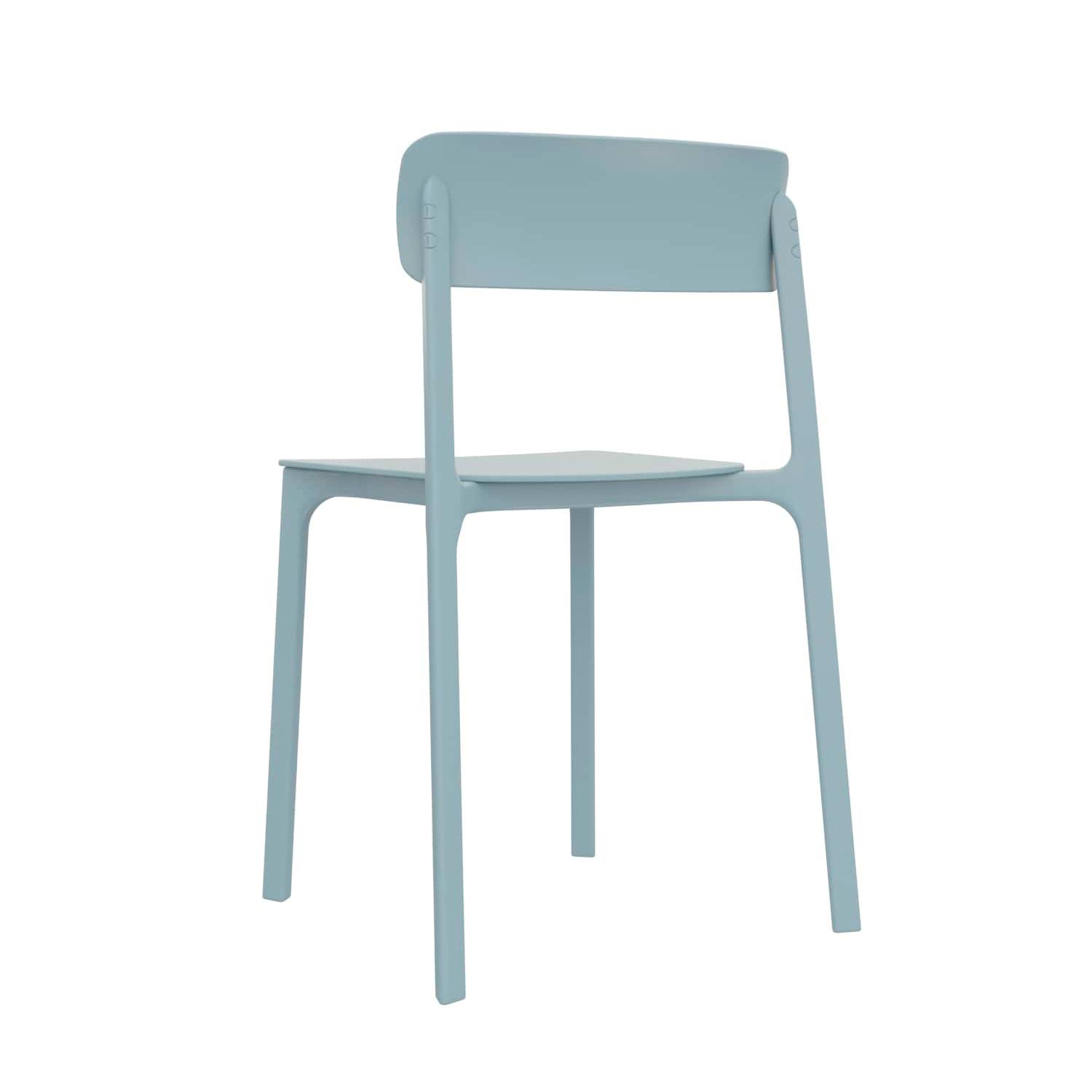 SILLA DE COMEDOR DISEÑO CLAY AZUL OFIDEAS - 5
