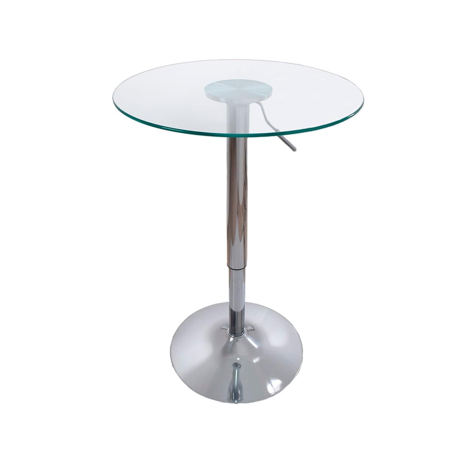 MESA DE BAR REGULABLE EN ALTURA FLAP VIDRIO OFIDEAS - 1