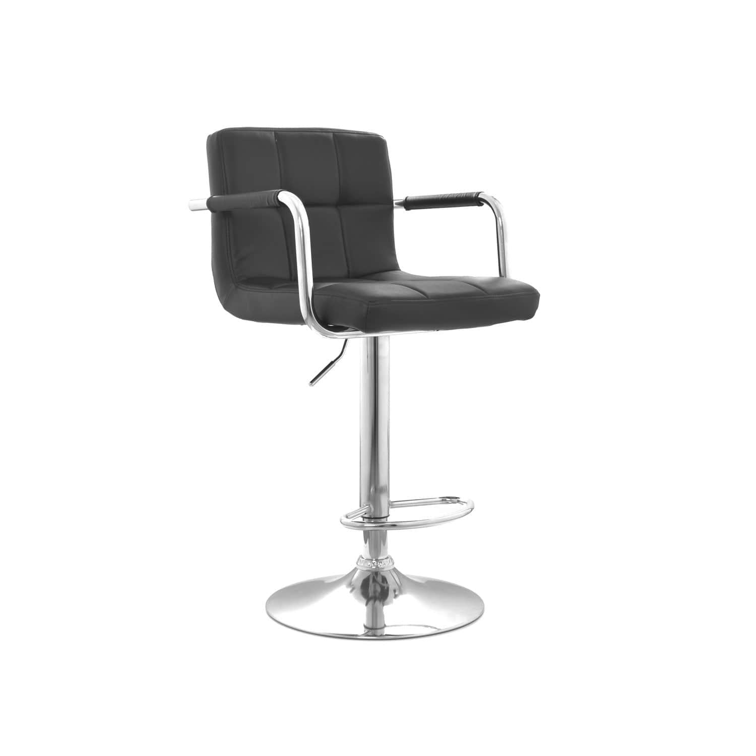 SILLA DE BAR REGULABLE EN ALTURA NILL CB NEGRO OFIDEAS - 1