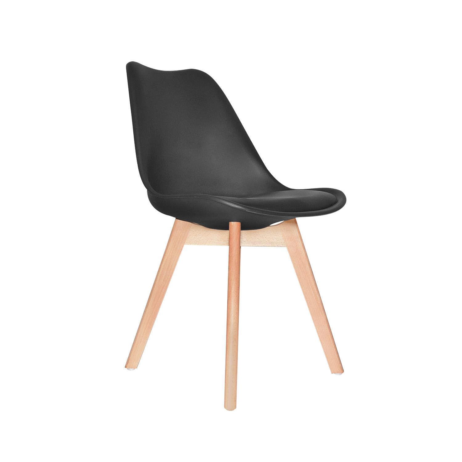 SILLA DE COMEDOR DISEÑO EMA NEGRO OFIDEAS - 1