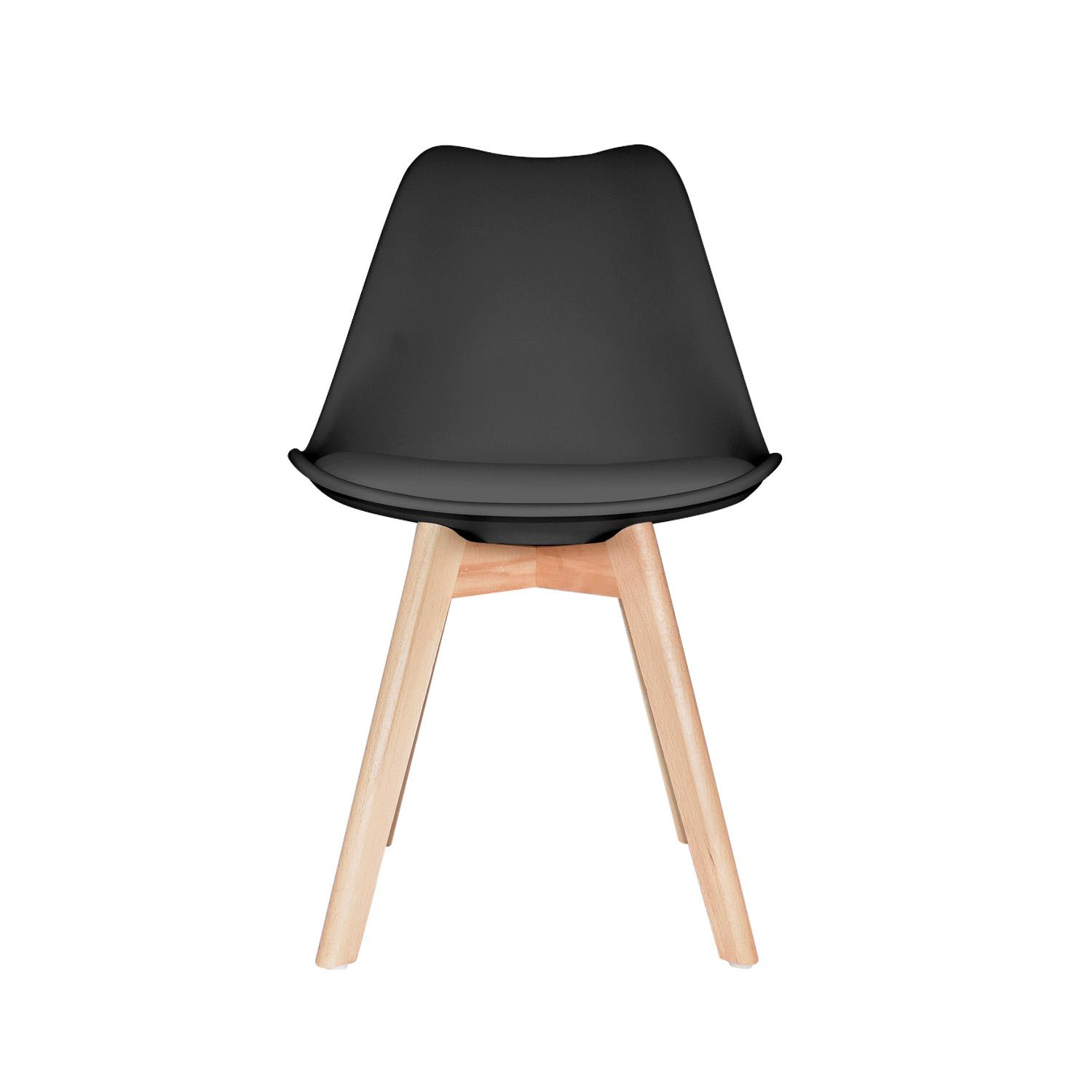 SILLA DE COMEDOR DISEÑO EMA NEGRO OFIDEAS - 2