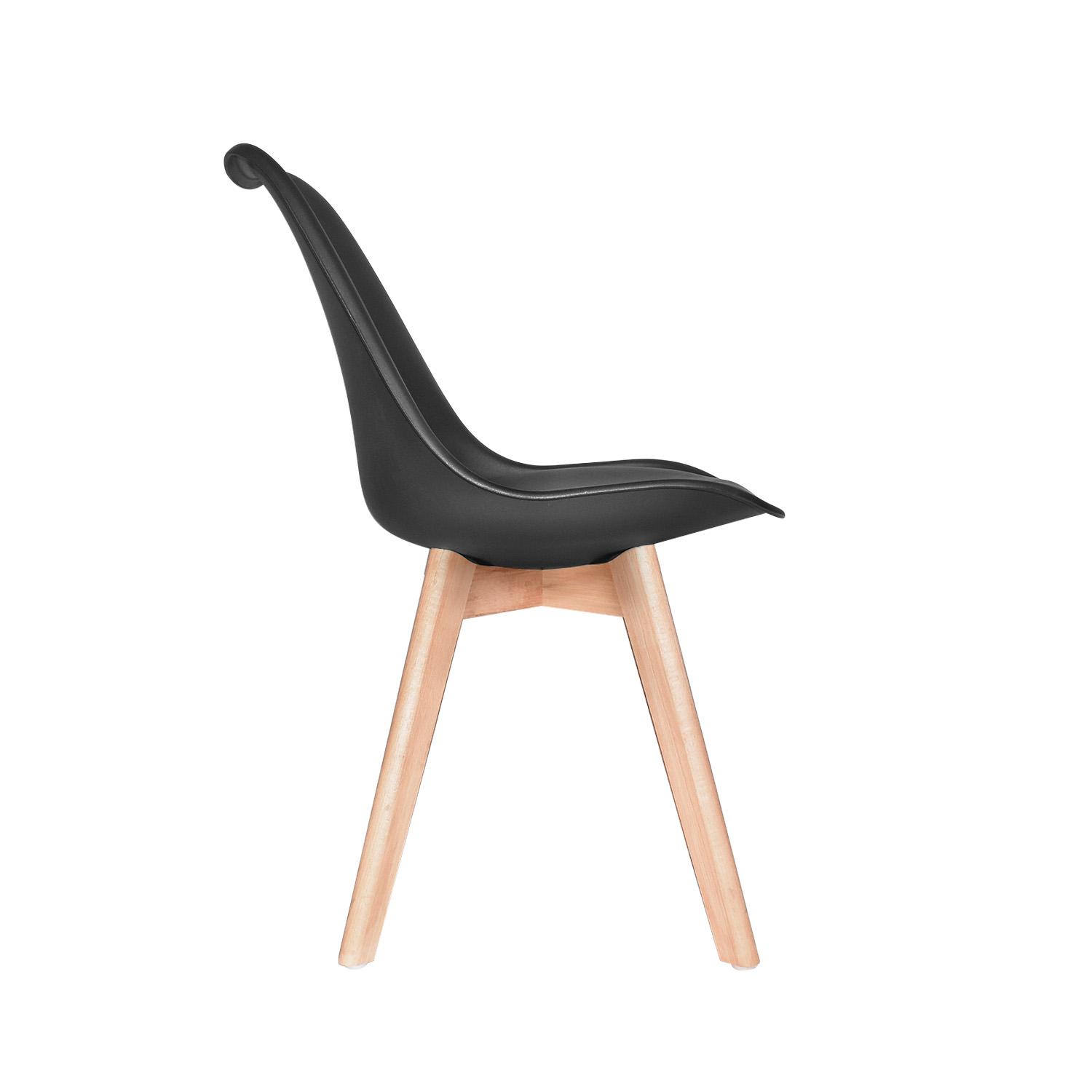 SILLA DE COMEDOR DISEÑO EMA NEGRO OFIDEAS - 3