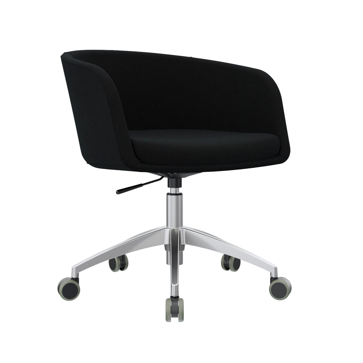 POLTRONA GIRATORIA BOOM TAPIZADO NEGRO OFIDEAS - 1