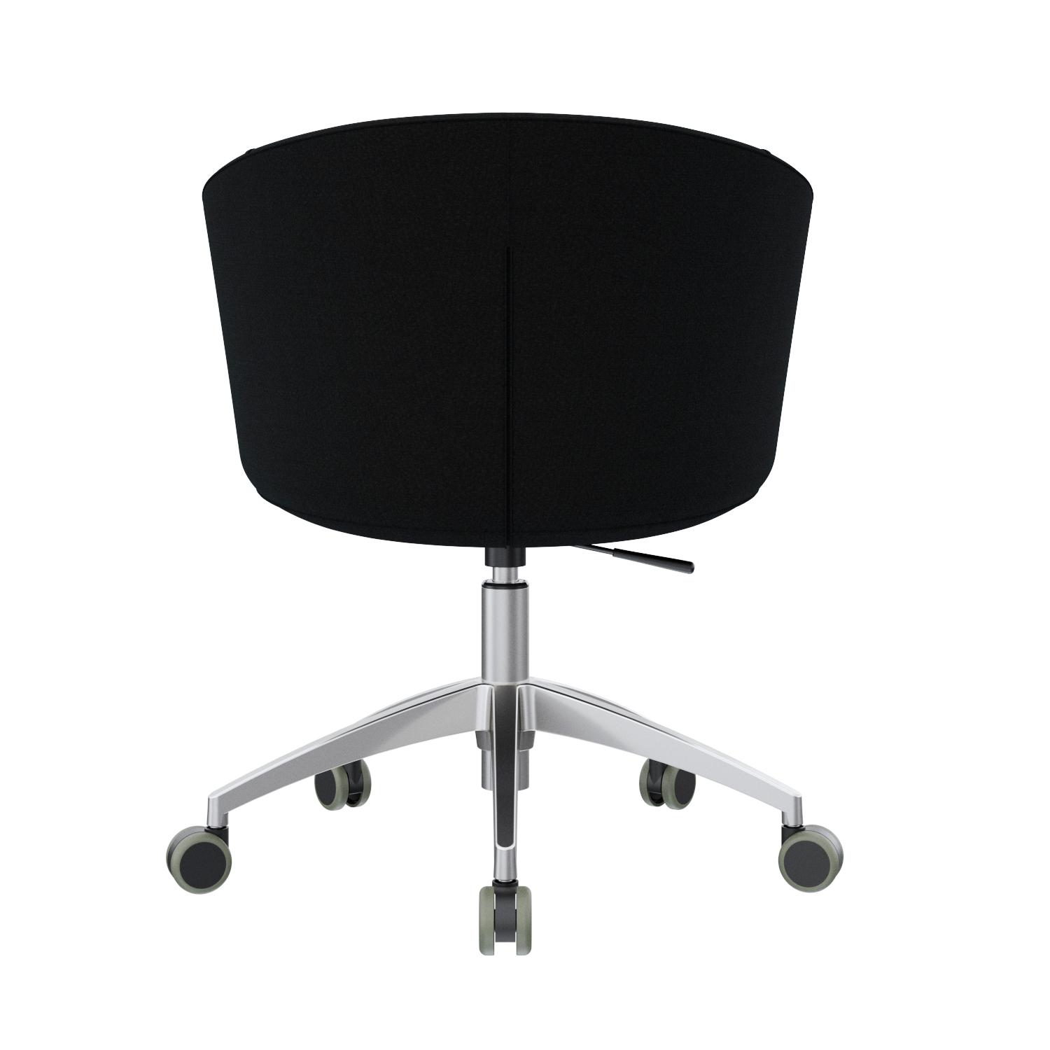 POLTRONA GIRATORIA BOOM TAPIZADO NEGRO OFIDEAS - 4