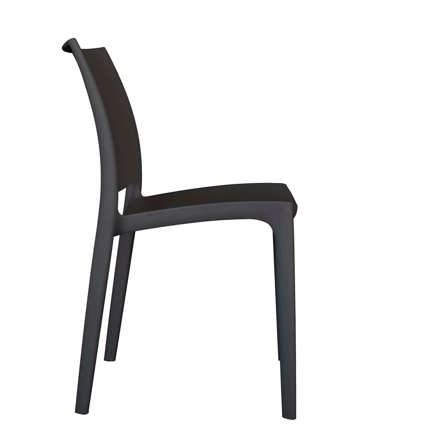 SILLA DE COMEDOR DISEÑO KIRO NEGRO OFIDEAS - 3