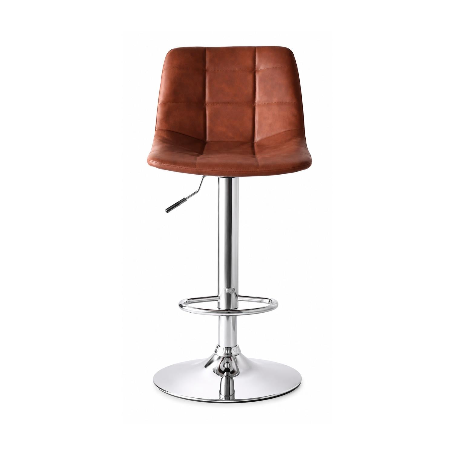 SILLA DE BAR JACK CAMEL BASE CROMO OFIDEAS - 2
