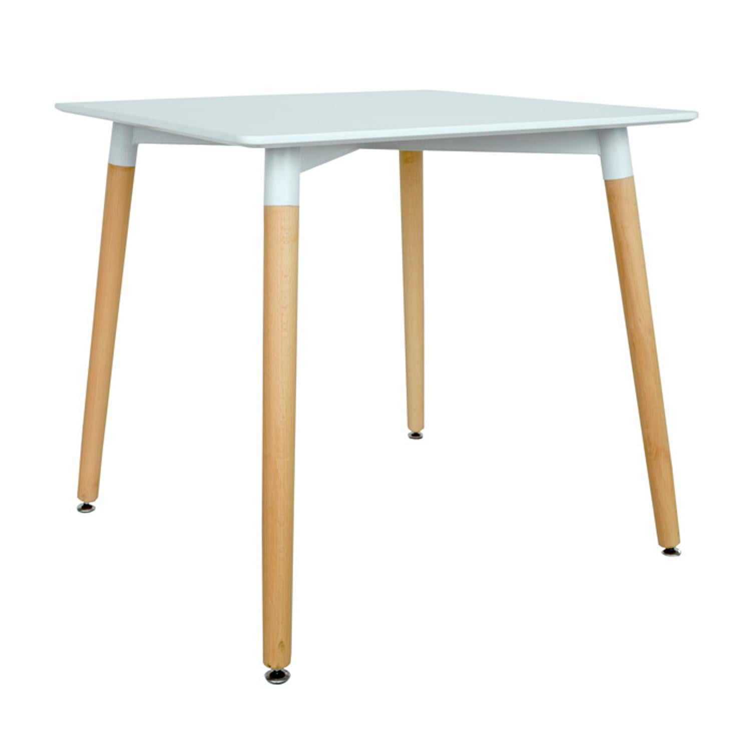 MESA DE COMEDOR CUADRADO SQUARE 80 X 80 BLANCO OFIDEAS - 1