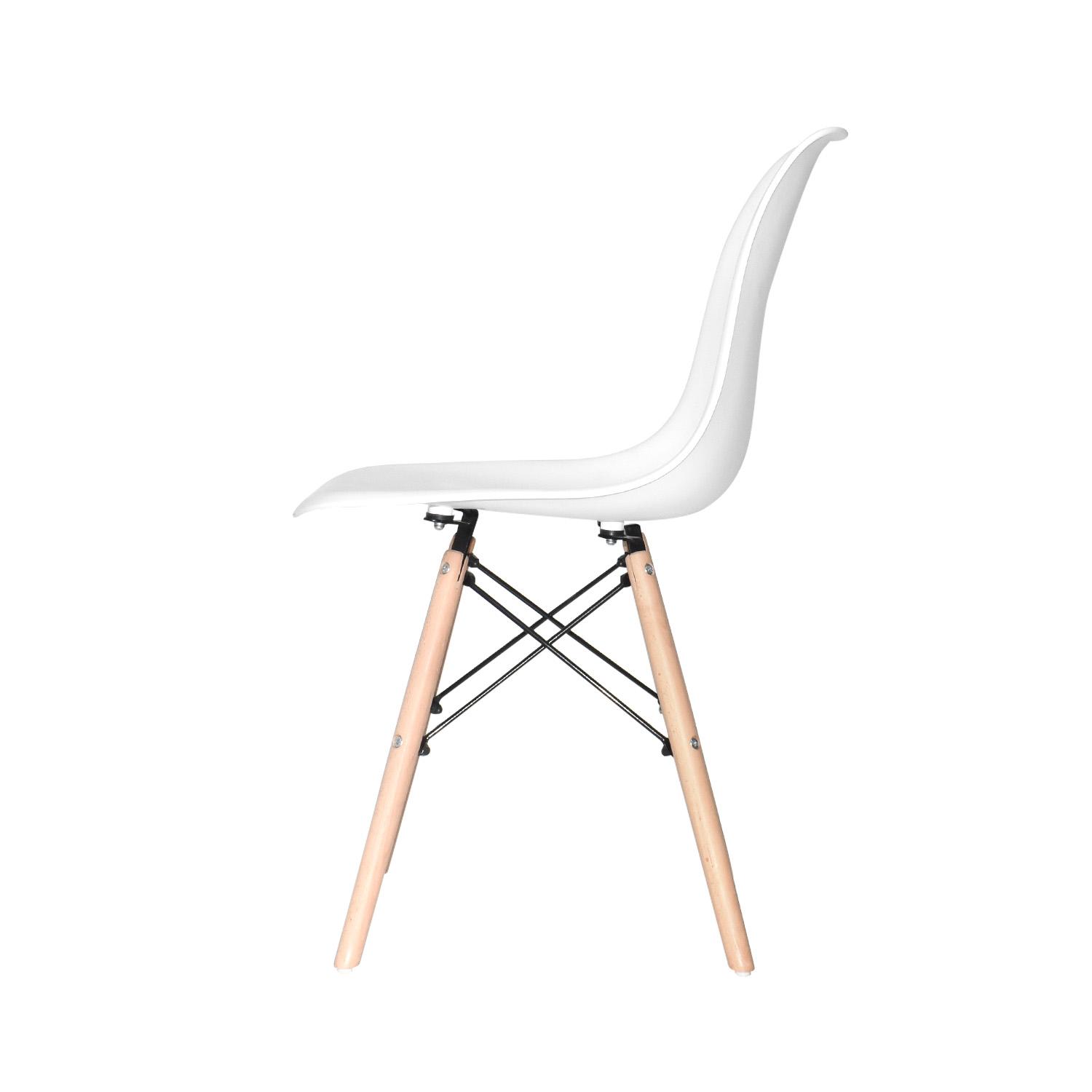 SILLA DE COMEDOR DISEÑO EAMES BLANCO OFIDEAS - 4