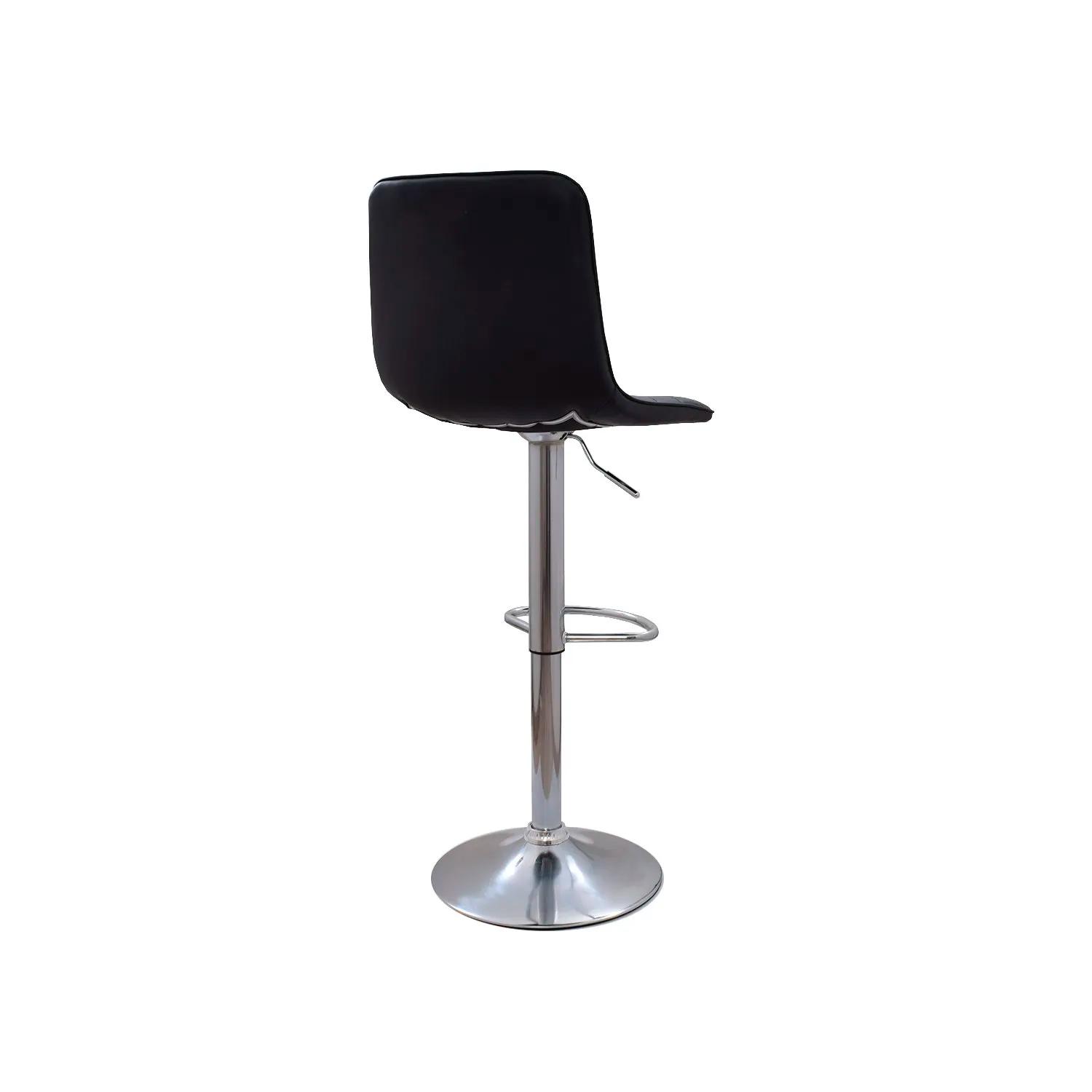 SILLA DE BAR PATRICK NEGRO BASE CROMADO OFIDEAS - 4